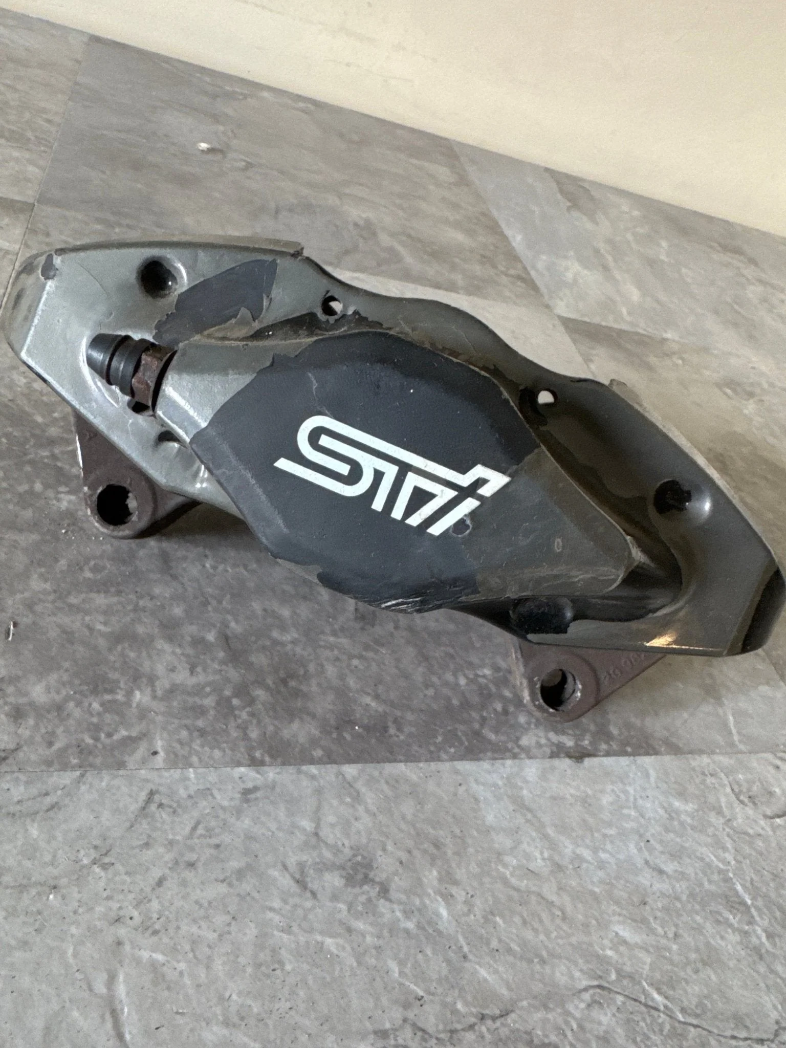 2008-2017 Subaru WRX STi Driver OEM REAR Brembo Brake Caliper Black Single E2