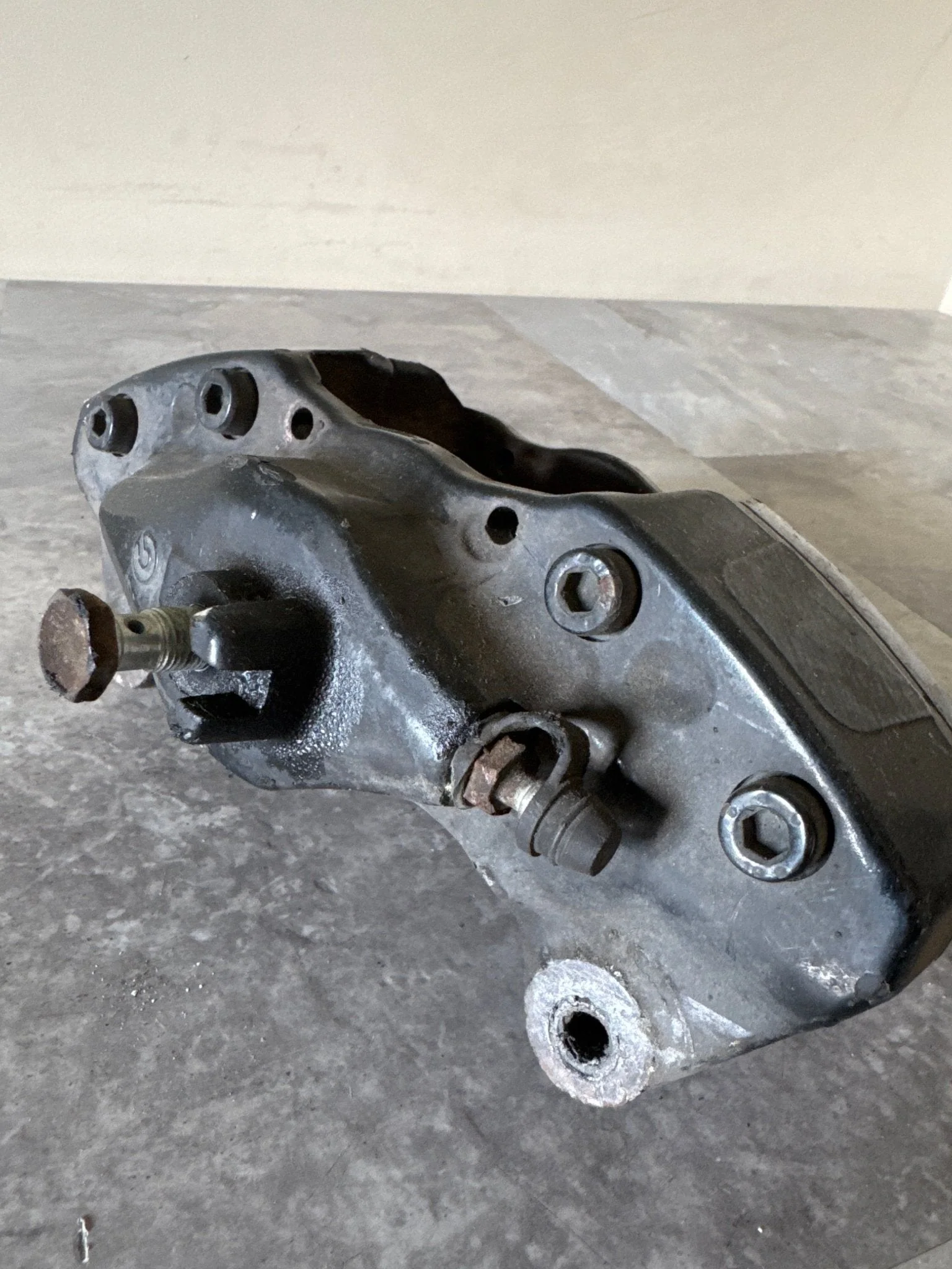 2008-2017 Subaru WRX STi Driver OEM REAR Brembo Brake Caliper Black Single E2 - Image 4