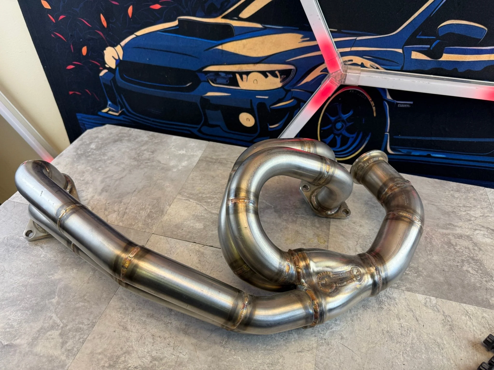 16 W Fabworks Custom SS ELH Subaru STi WRX Manifold V Band Billet Collectors EJ257