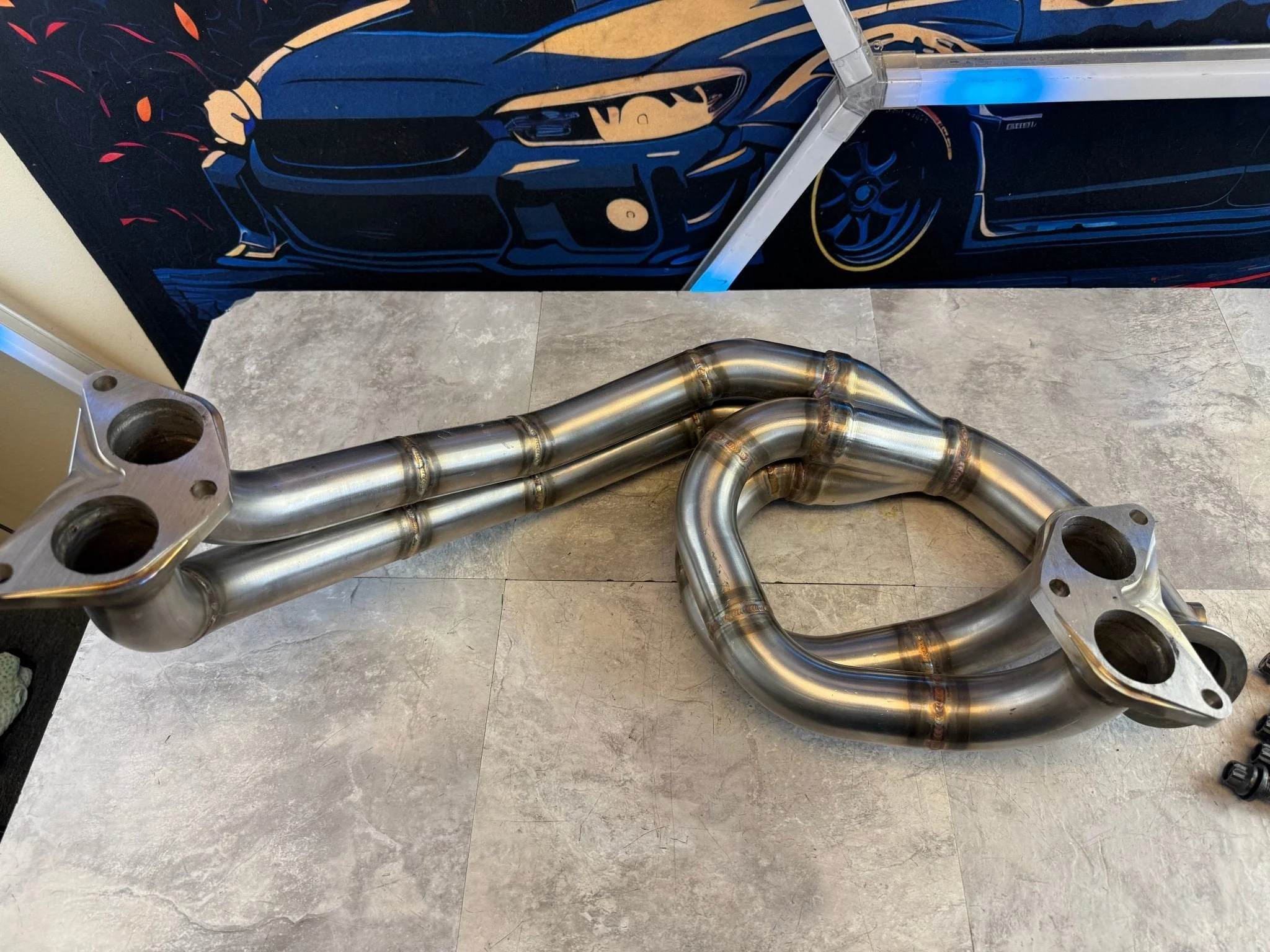 16 W Fabworks Custom SS ELH Subaru STi WRX Manifold V Band Billet Collectors EJ257 - Image 7