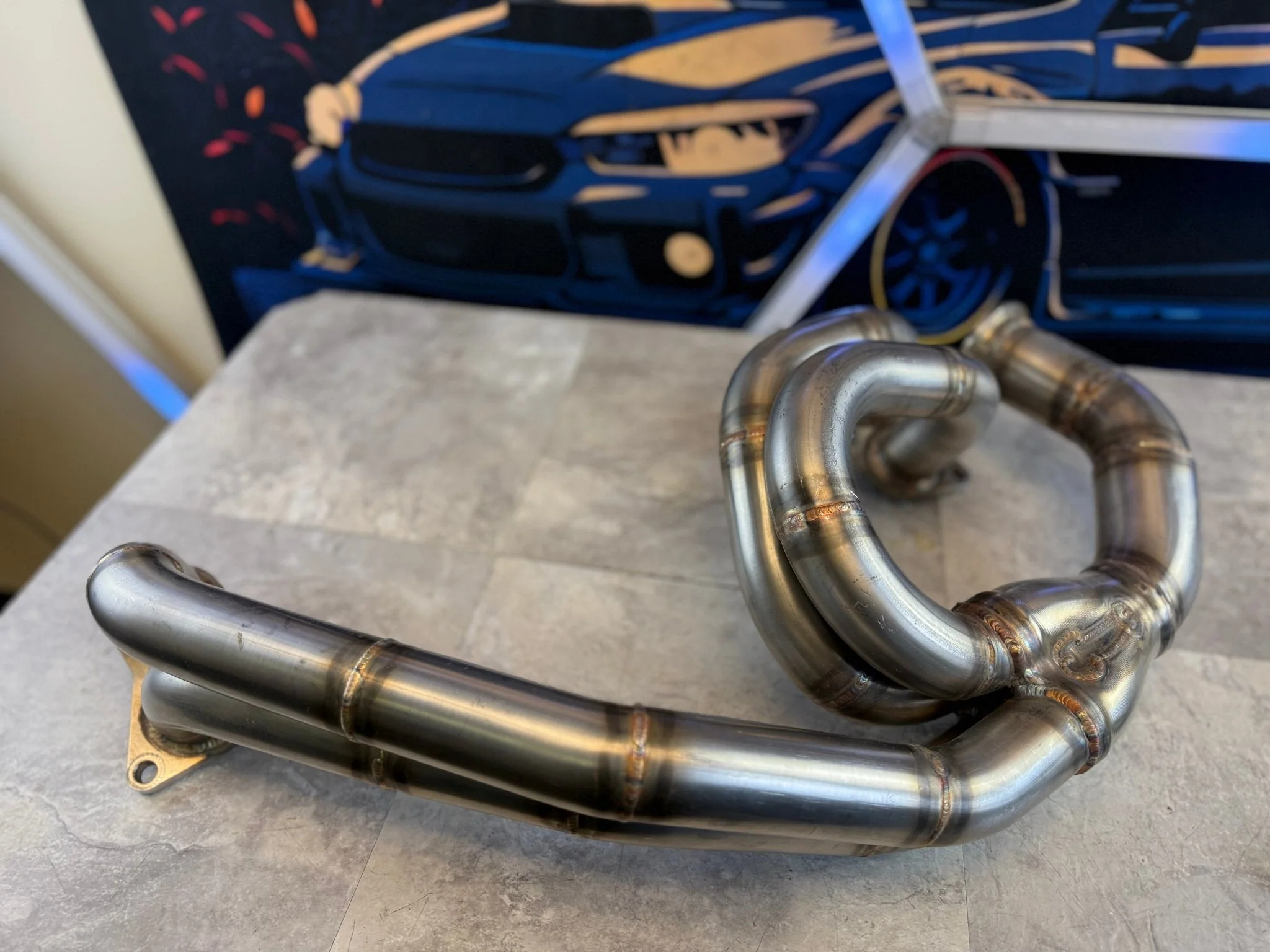 16 W Fabworks Custom SS ELH Subaru STi WRX Manifold V Band Billet Collectors EJ257 - Image 9