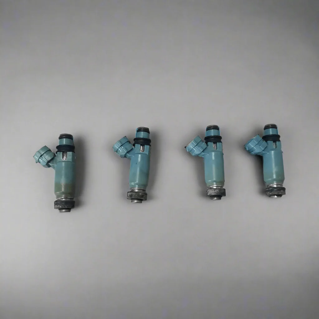2002 Subaru Impreza WRX OEM -05 Top Feed Fuel Injectors Blue X4 J3