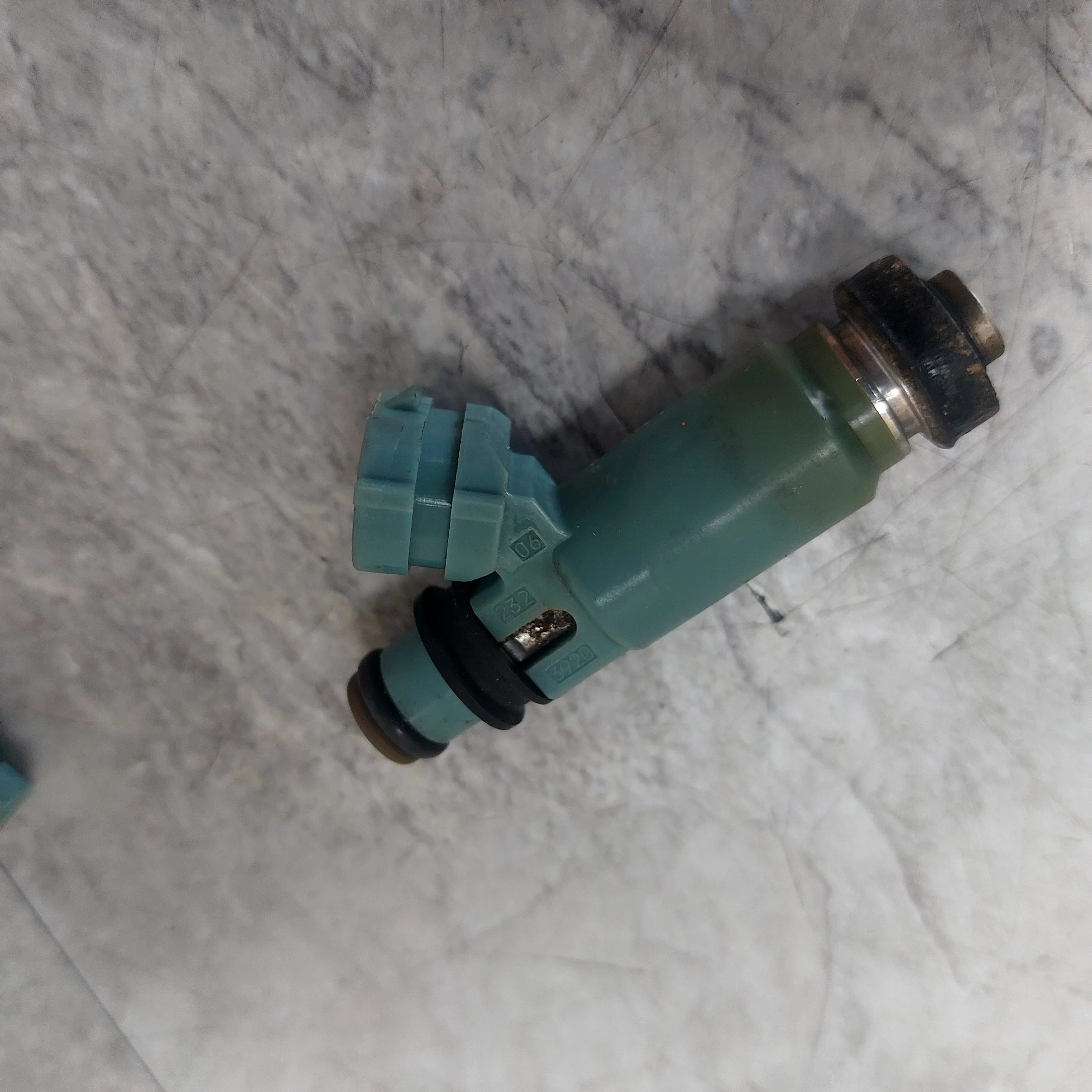 2002 Subaru Impreza WRX OEM -05 Top Feed Fuel Injectors Blue X4 J3 - Image 10