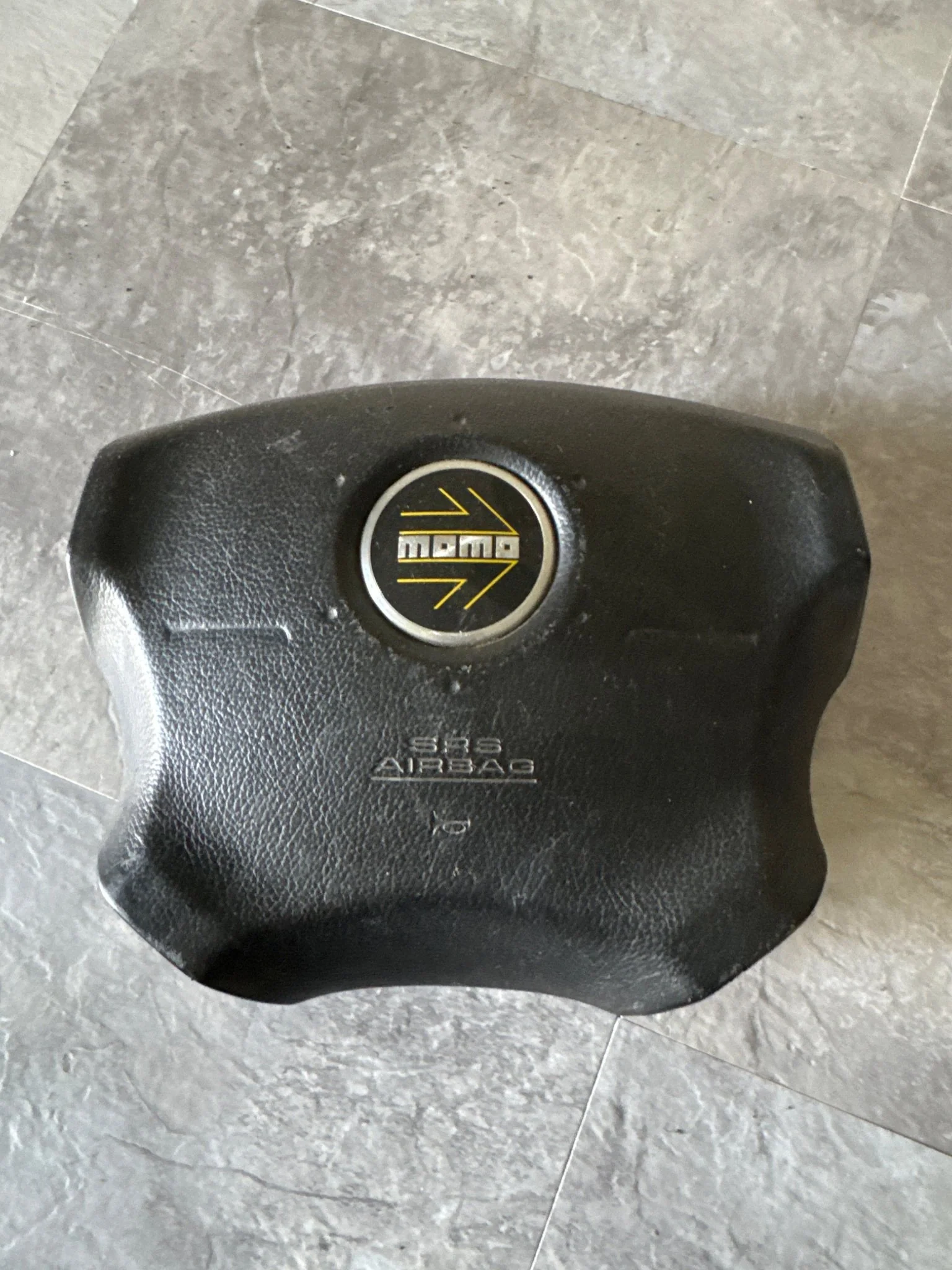 2002-2003 Subaru Impreza WRX & Drivers Airbag Assembly Yellow Momo Cover (2) E3