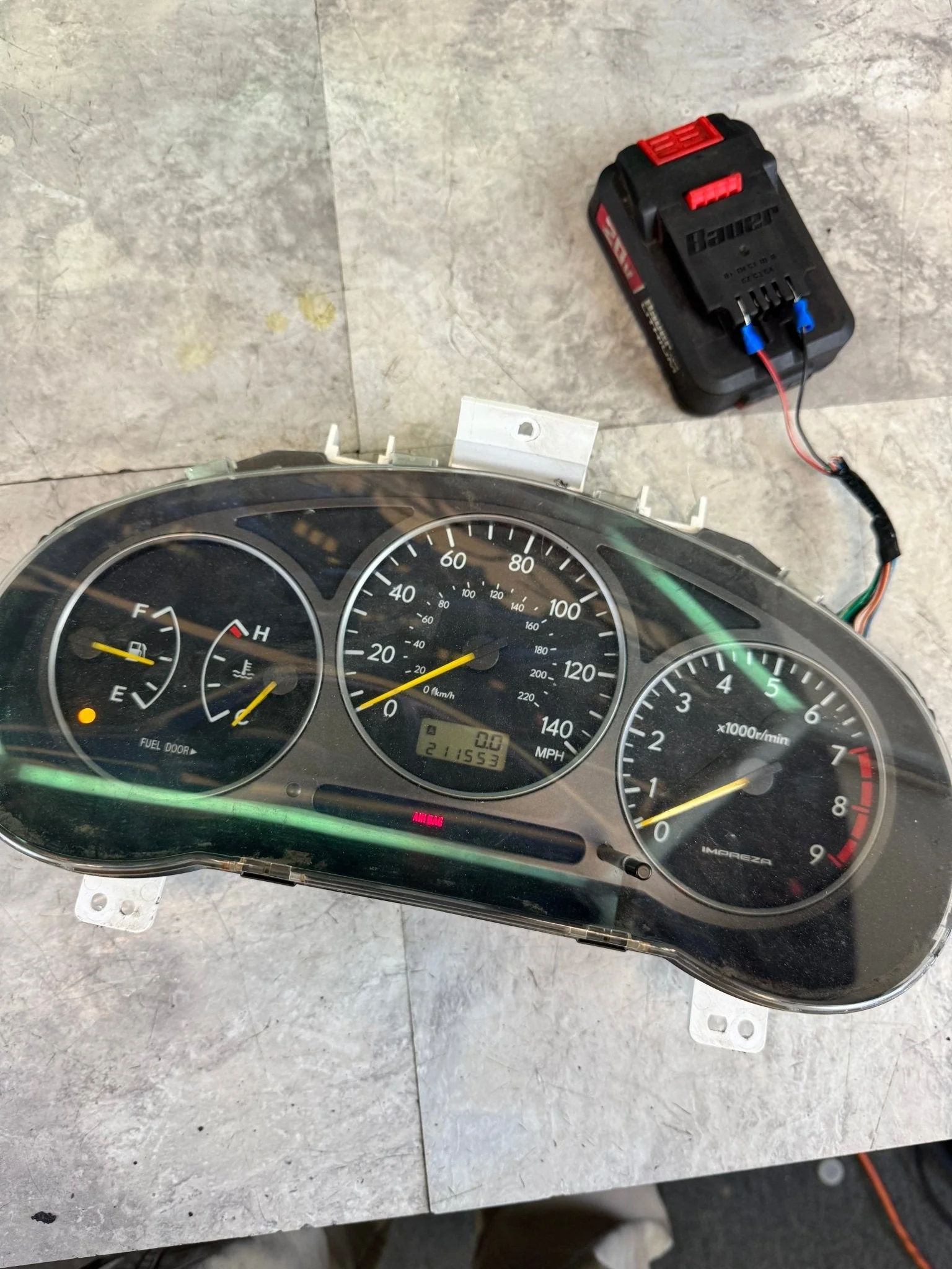 2002-2003 Subaru Impreza WRX Instrument OEM Gauge Cluster 211k Tested / F3