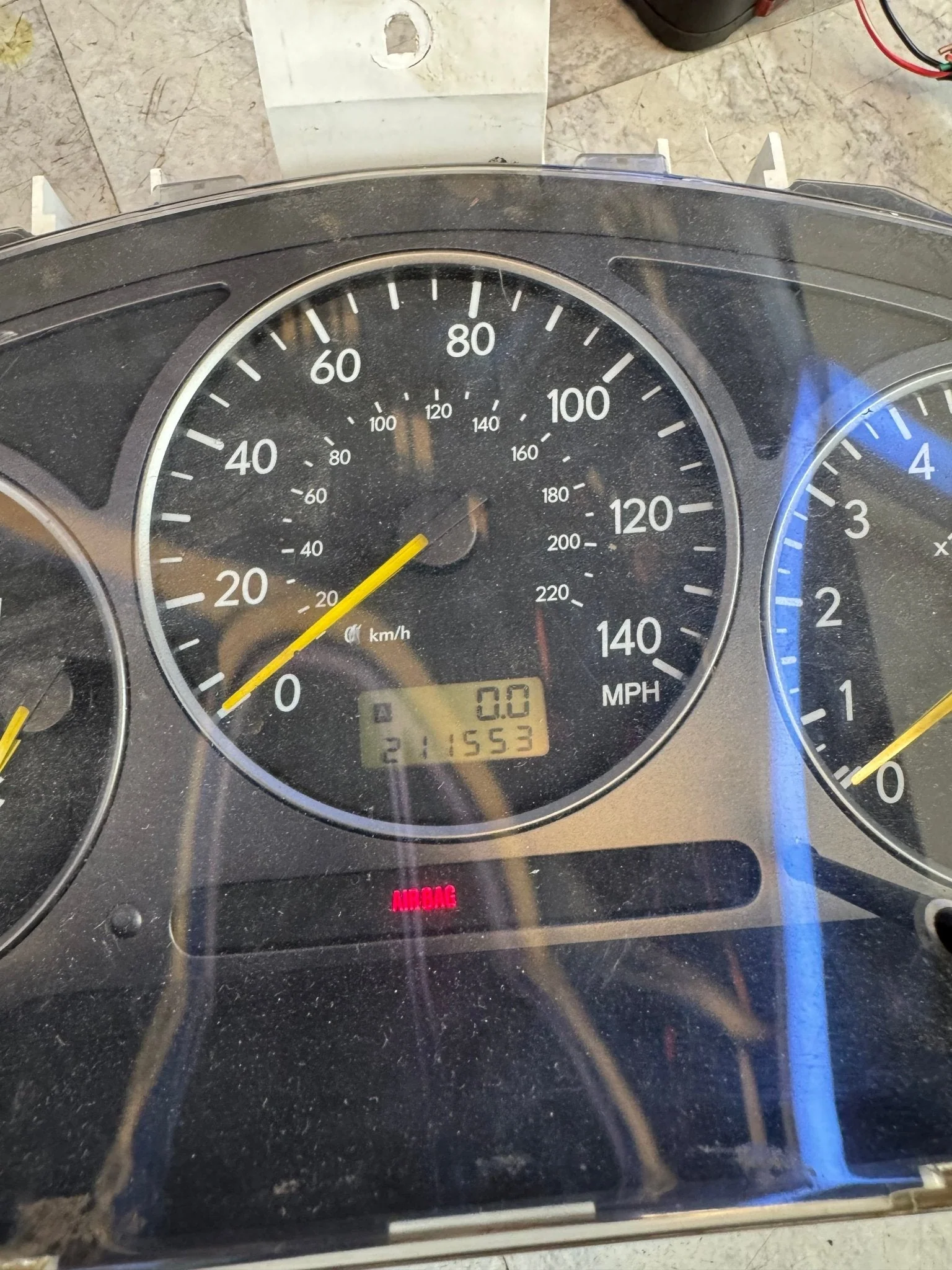 2002-2003 Subaru Impreza WRX Instrument OEM Gauge Cluster 211k Tested / F3 - Image 2