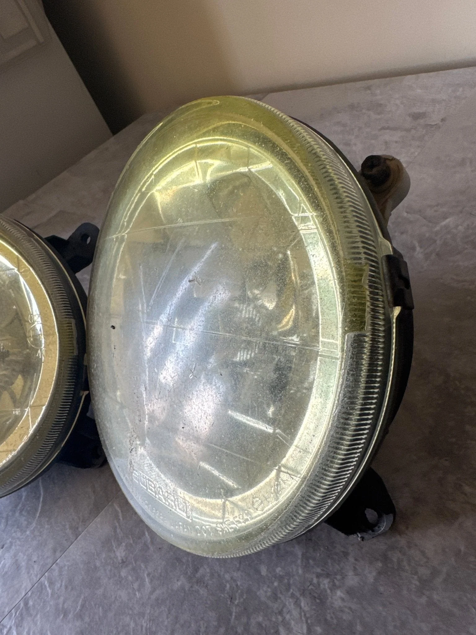2002-2003 Subaru Impreza WRX Fog OEM Light Pair Yellow Tint L1 - Image 3