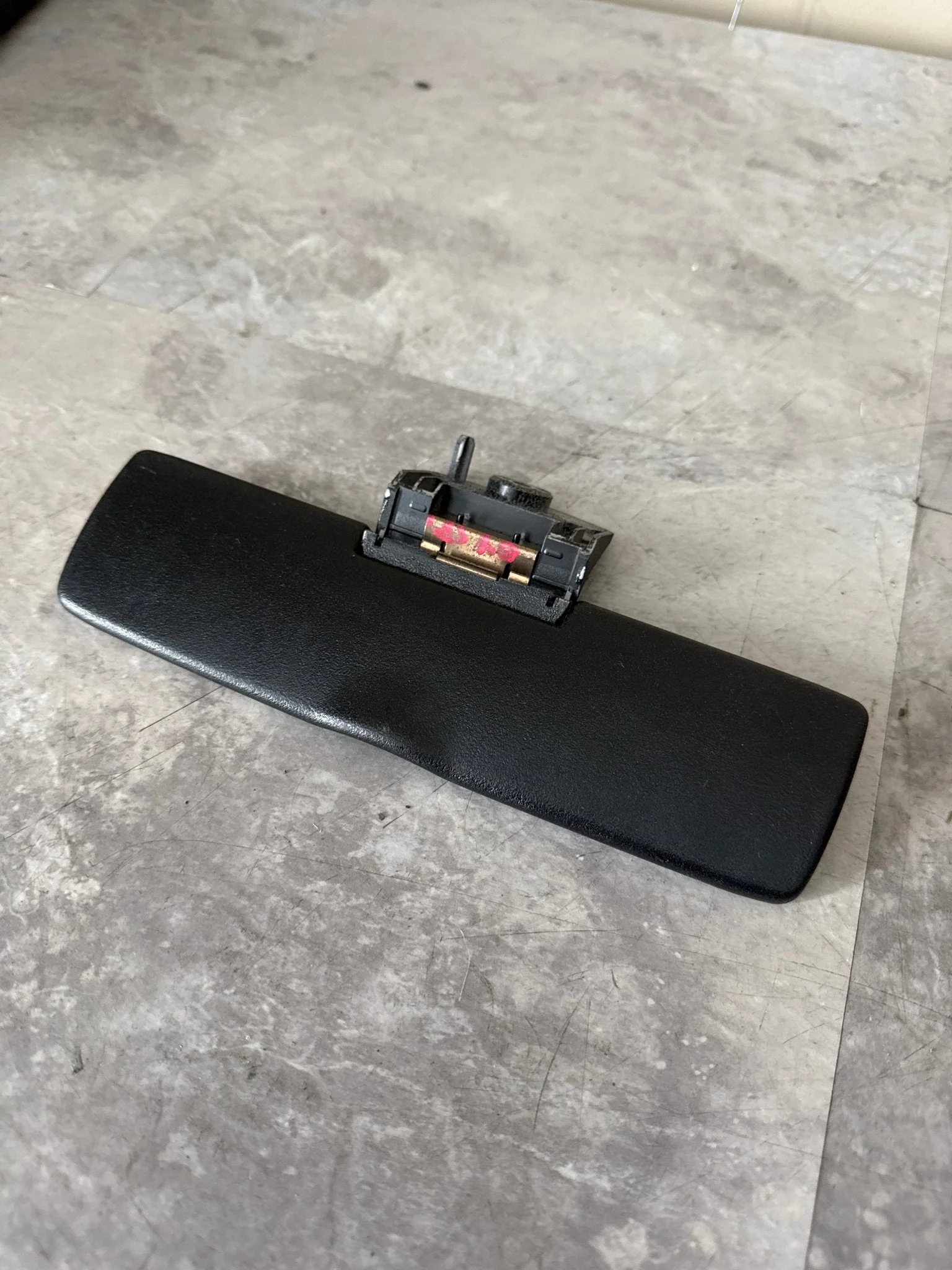 2002-2004 Subaru Wrx STi Center Rear View Mirror Sun Visor Sunvisor Painted Black G6 - Image 2