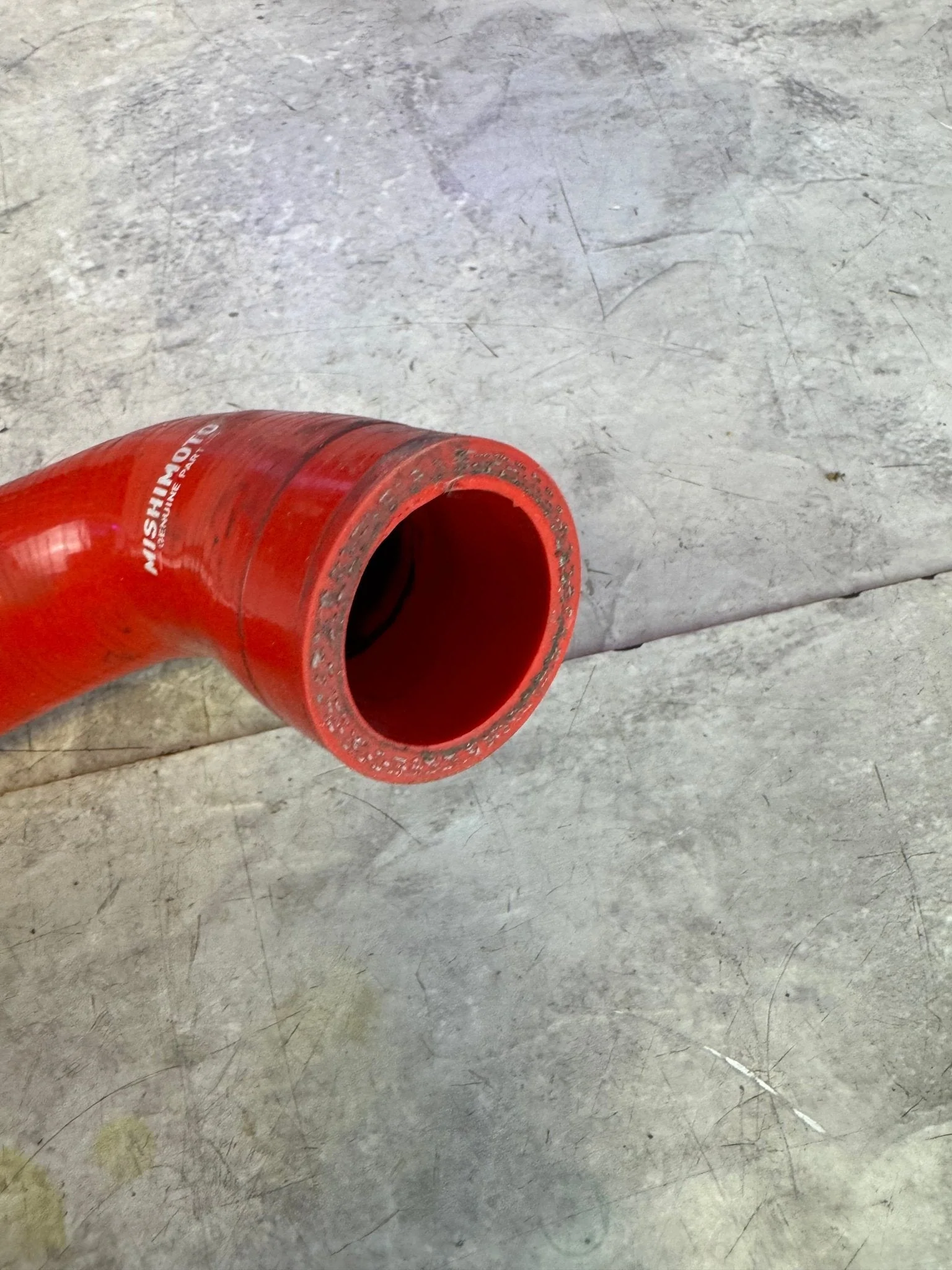 2001-2005 Subaru Impreza WRX Mishimoto Blow Off Valve BPV Hose Red G4 - Image 2