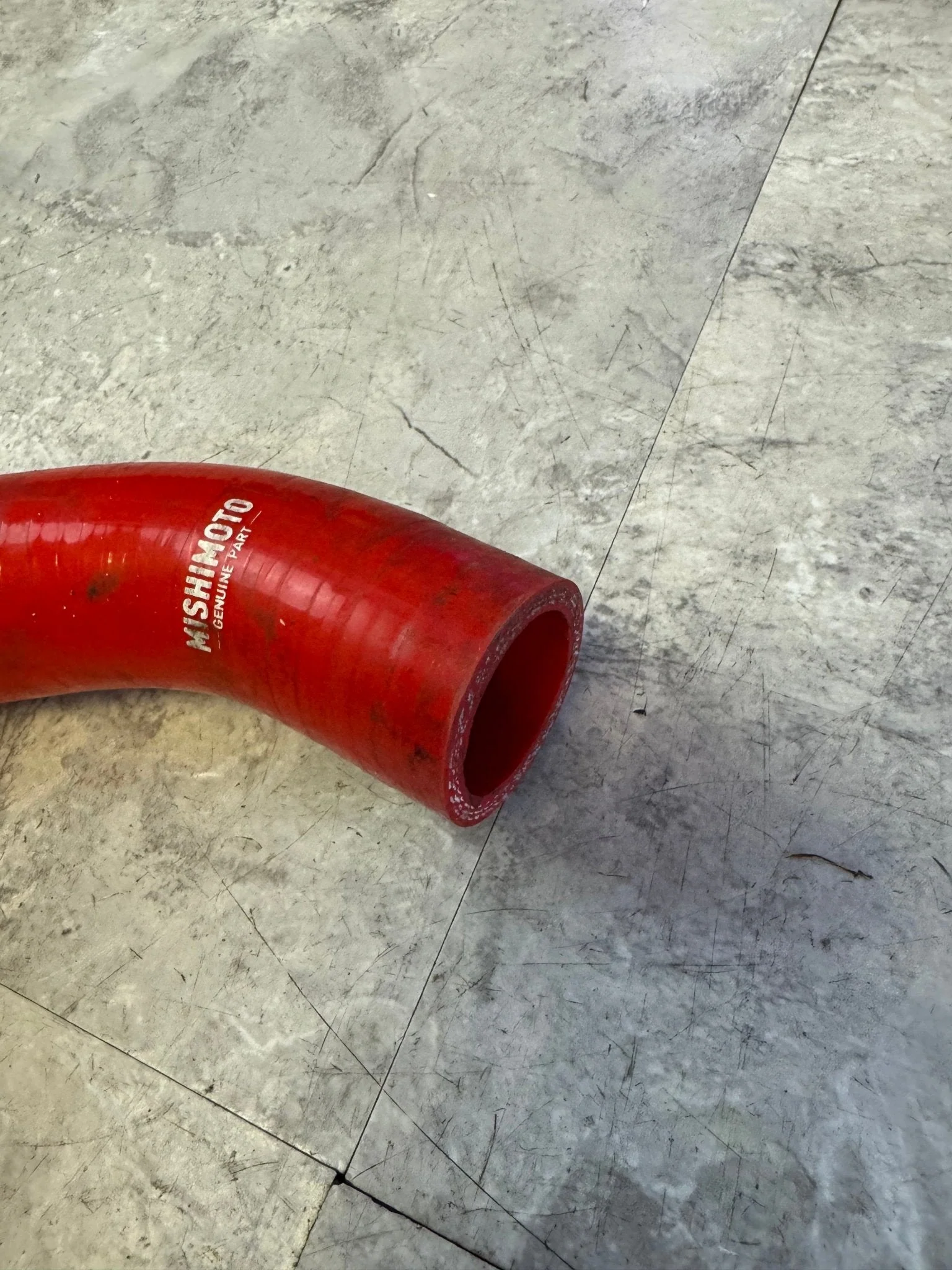 2001-2005 Subaru Impreza WRX Mishimoto Blow Off Valve BPV Hose Red G4 - Image 3