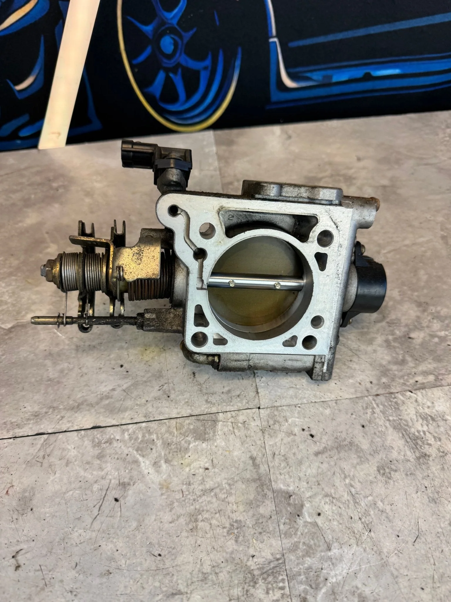 2002-2005 Subaru Impreza WRX Throttle OEM Body Assembly Drive By Cable Y4 - Image 3