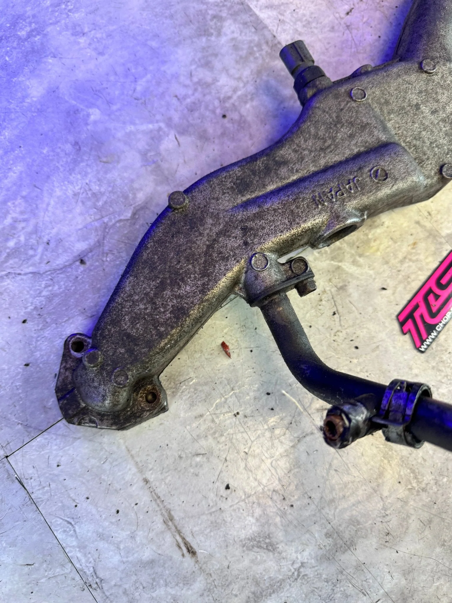 2002-2005 Subaru WRX STi Engine OEM Coolant Crossover Assembly Ej25 Ej20 / L3 - Image 3