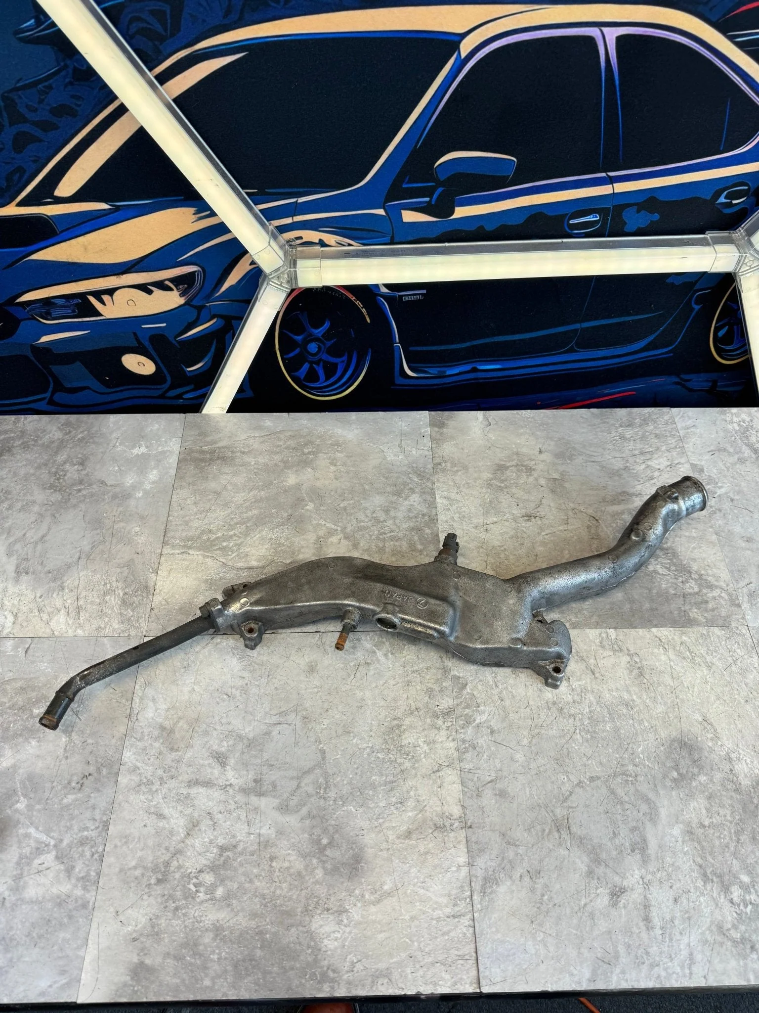 2002-2005 Subaru WRX STi Engine OEM Coolant Crossover Assembly Ej25 Ej20 / L3
