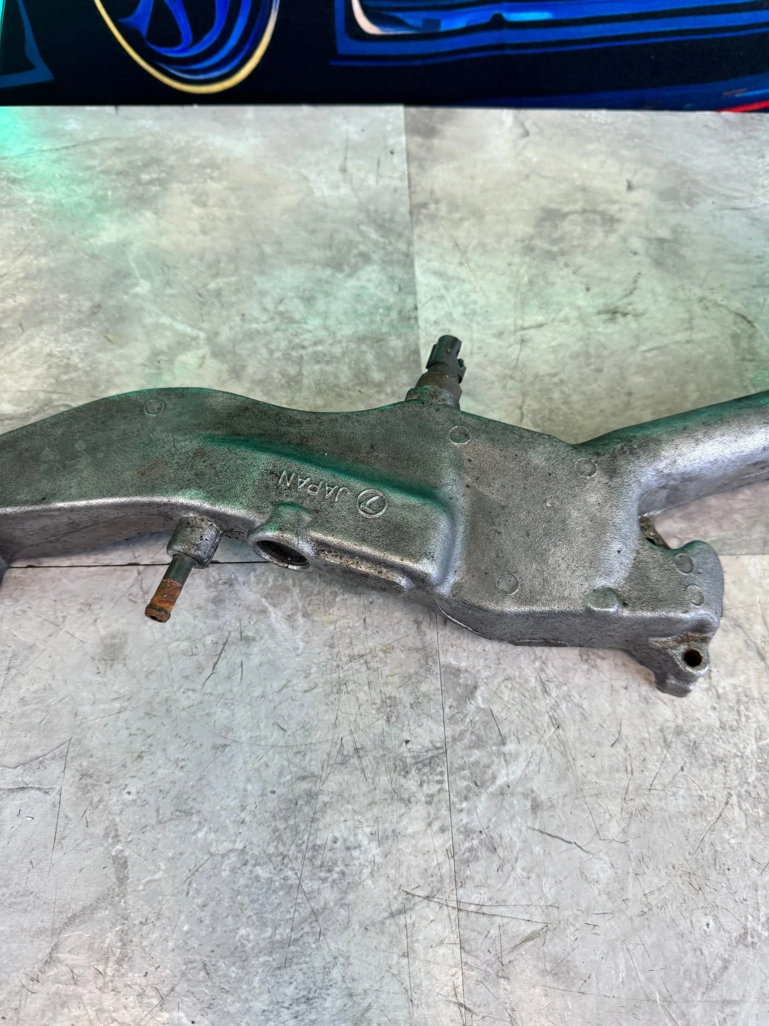 2002-2005 Subaru WRX STi Engine OEM Coolant Crossover Assembly Ej25 Ej20 / L3 - Image 3
