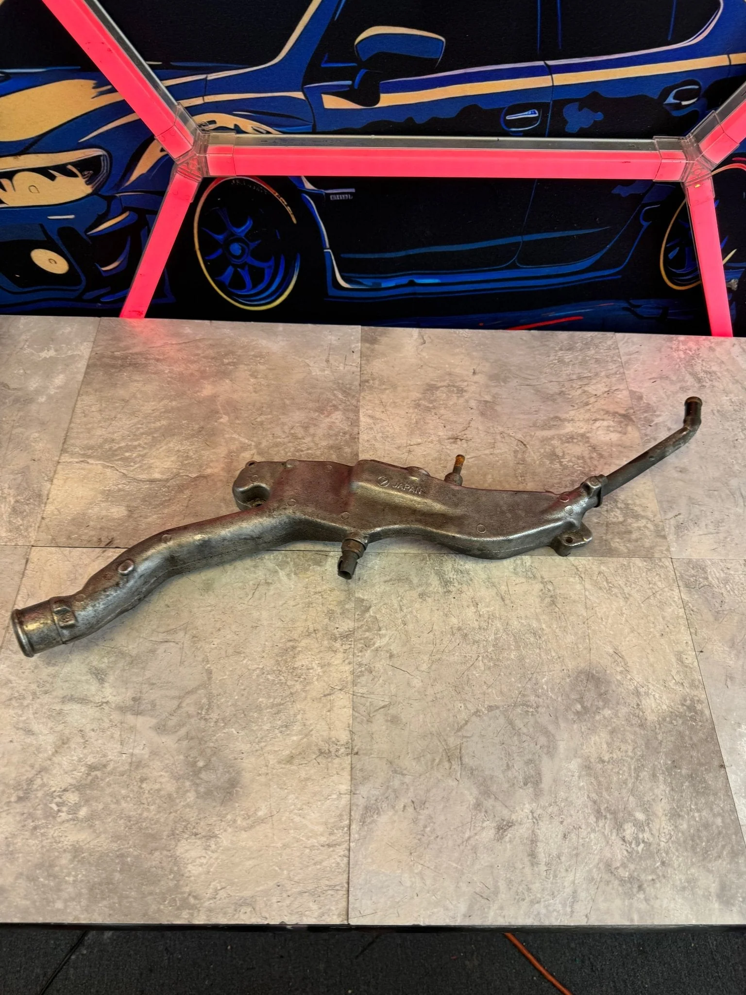 2002-2005 Subaru WRX STi Engine OEM Coolant Crossover Assembly Ej25 Ej20 / L3 - Image 5