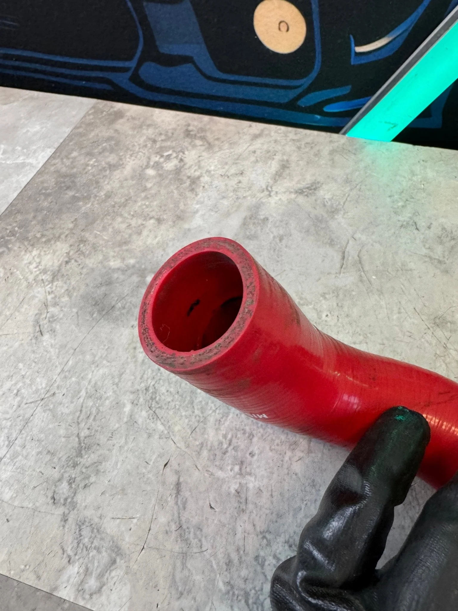 2002-2007 Subaru Impreza WRX 2004-2021 Subaru STi Mishimoto Blow Off Valve BPV Hose Red G4 - Image 3