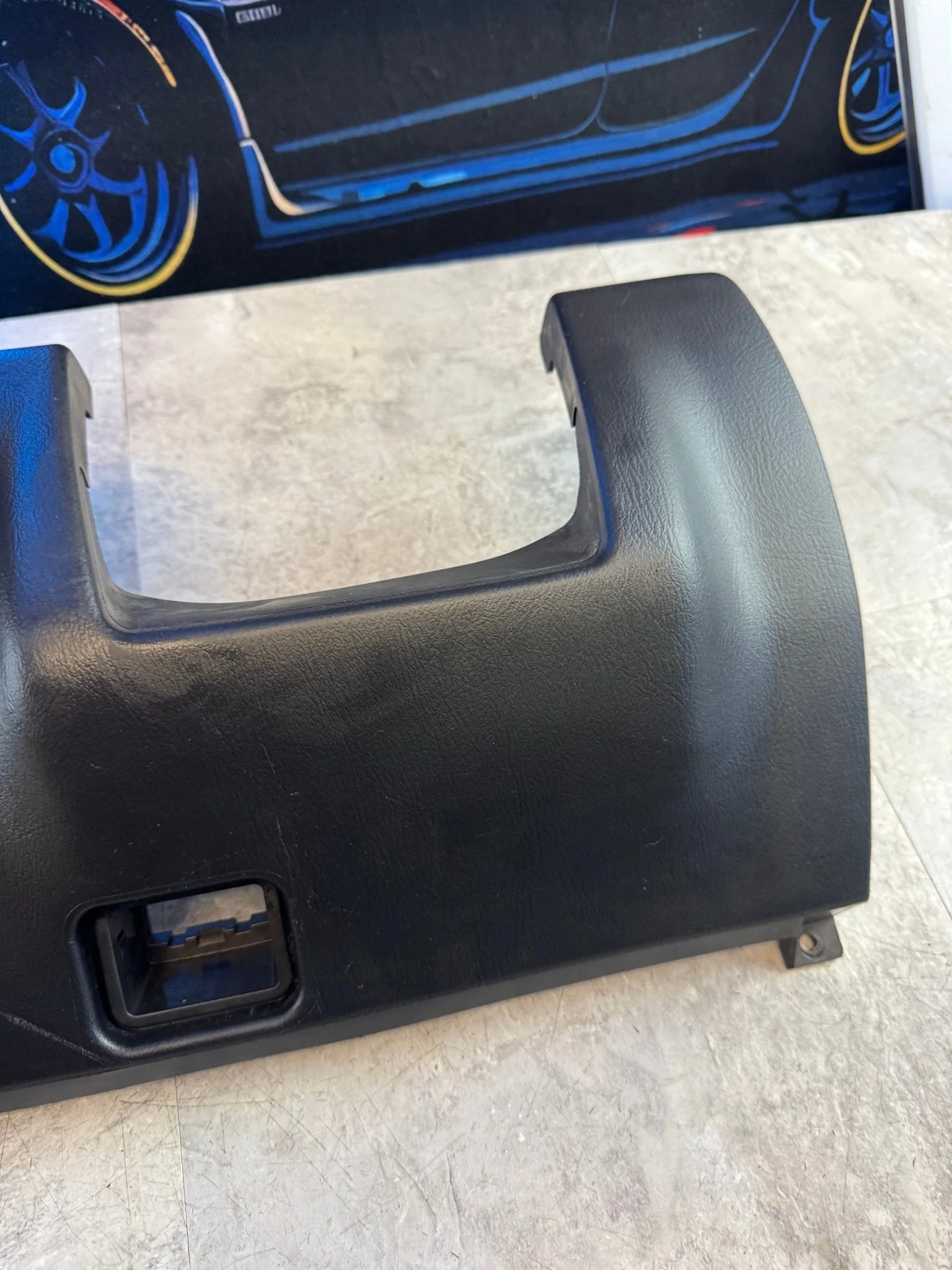 2002-2007 Subaru Impreza WRX STi OEM Under Dash Steering Wheel Kick Trim J2 - Image 3