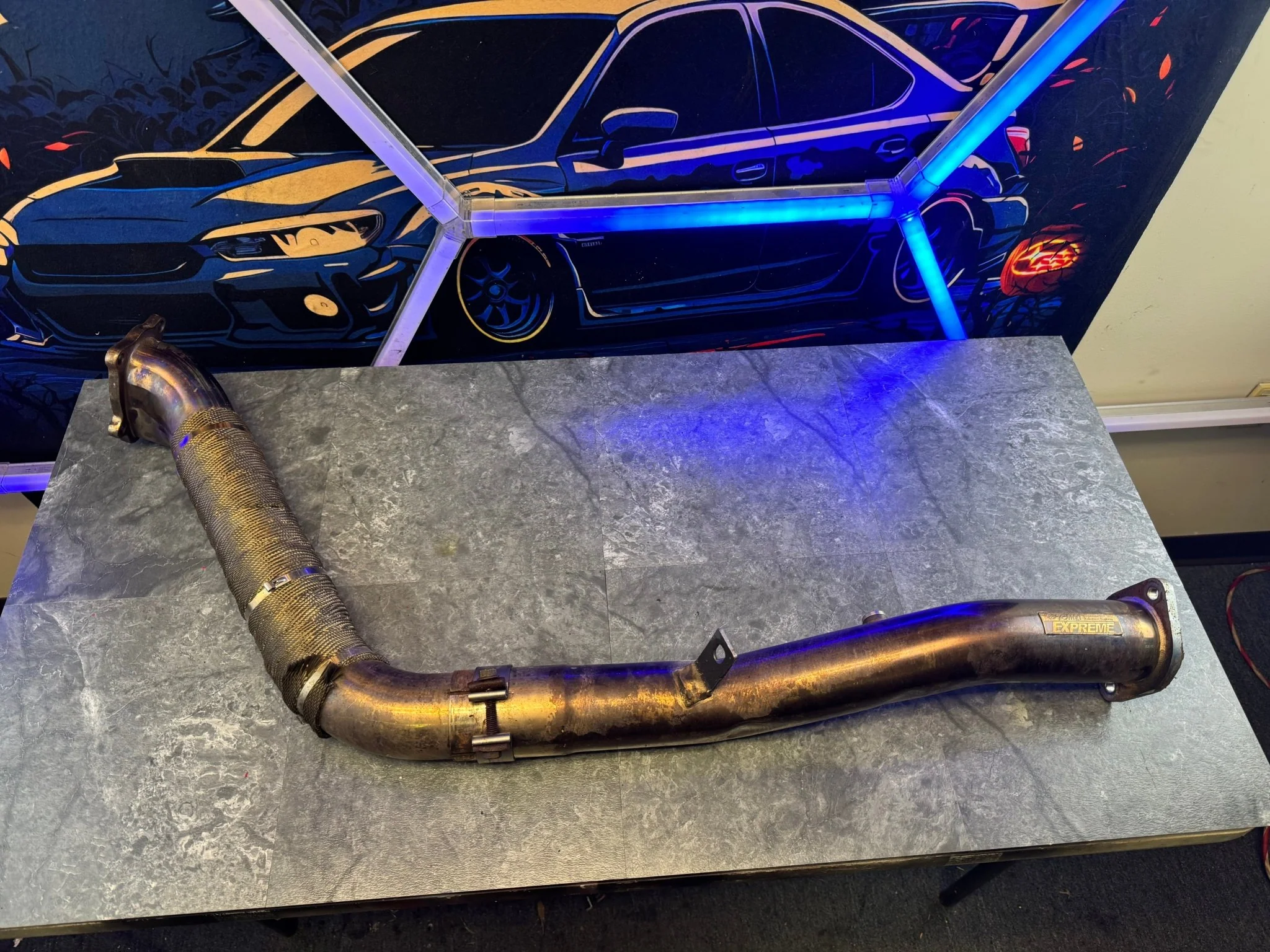 2002-2007 Subaru WRX / 2004-2007 Subaru WRX STi Tomei Catless Bellmouth Extreme ST Performance Dual Bung Downpipe N5