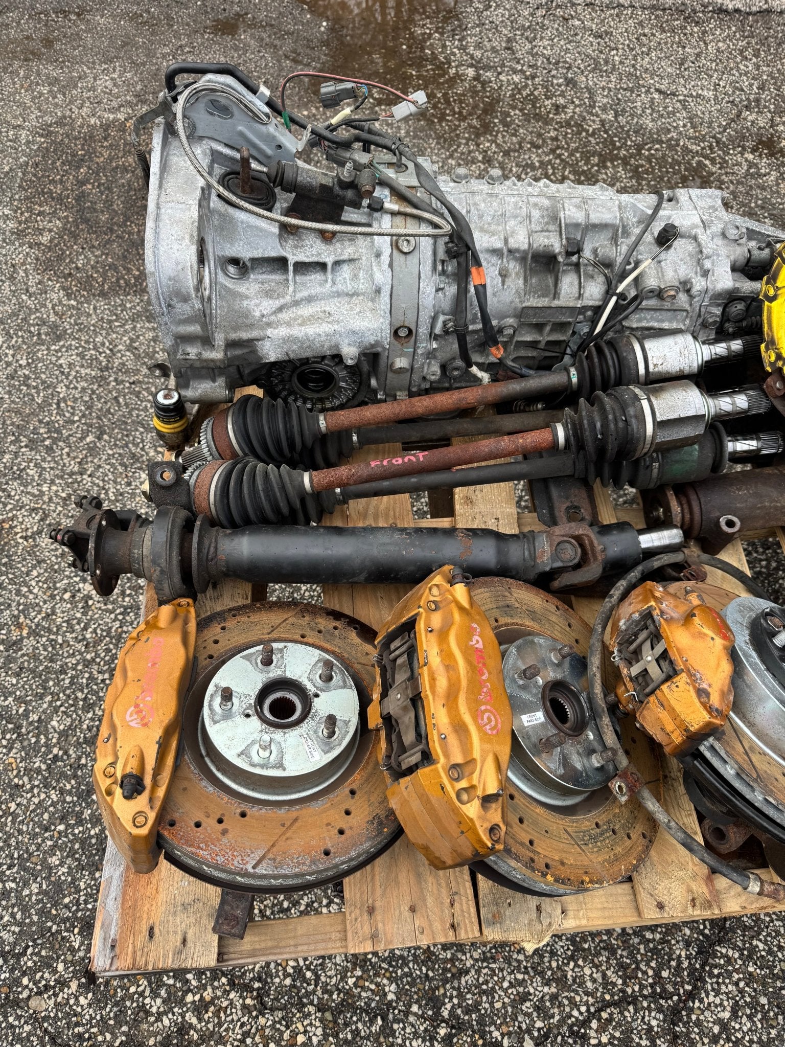 2002-2007 Subaru wrx 6 speed swap STi dccd transmission w/ gold brembos 5x114 r180 - Image 10