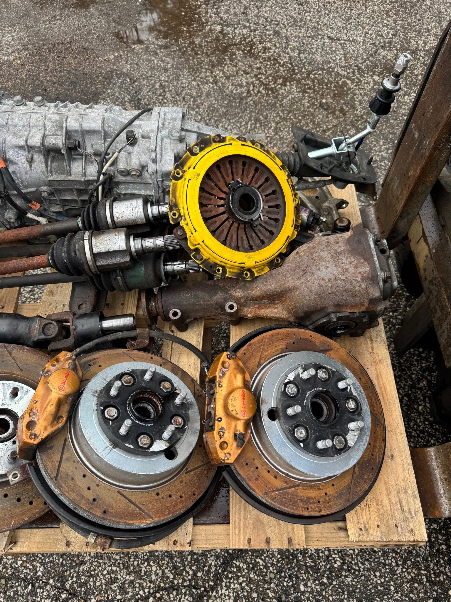 2002-2007 Subaru wrx 6 speed swap STi dccd transmission w/ gold brembos 5x114 r180 - Image 8