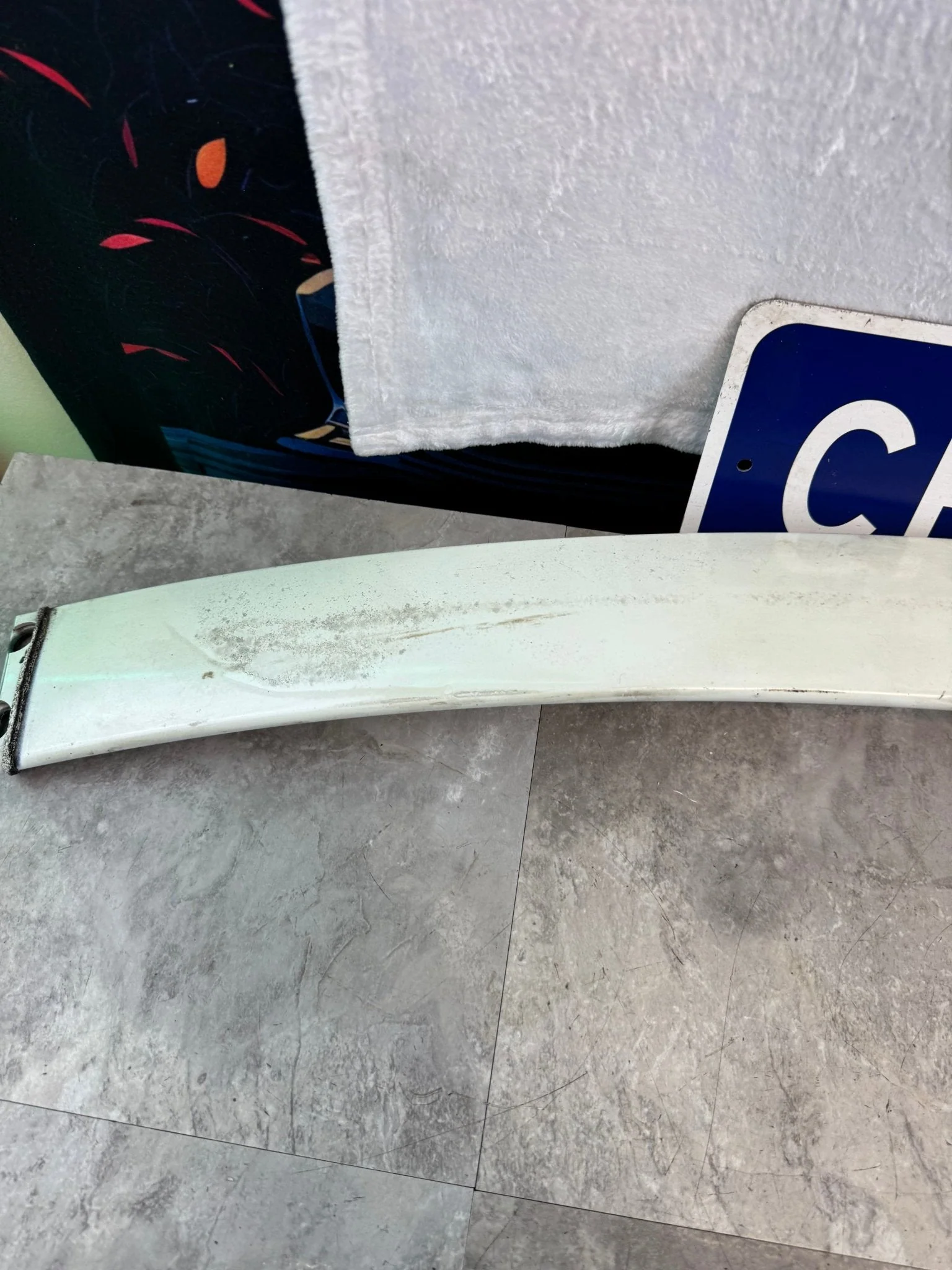 2002-2007 Subaru WRX STi OEM Rear Roof Spoiler Wing Center Spoiler (Strut Room) - Image 3