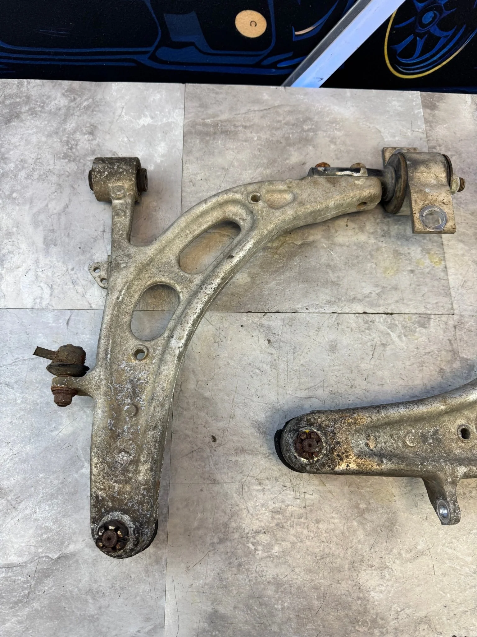 2002-2007 Subaru WRX STi Sedan Front OEM RH LH Lower Metal Control Arms K4 - Image 14