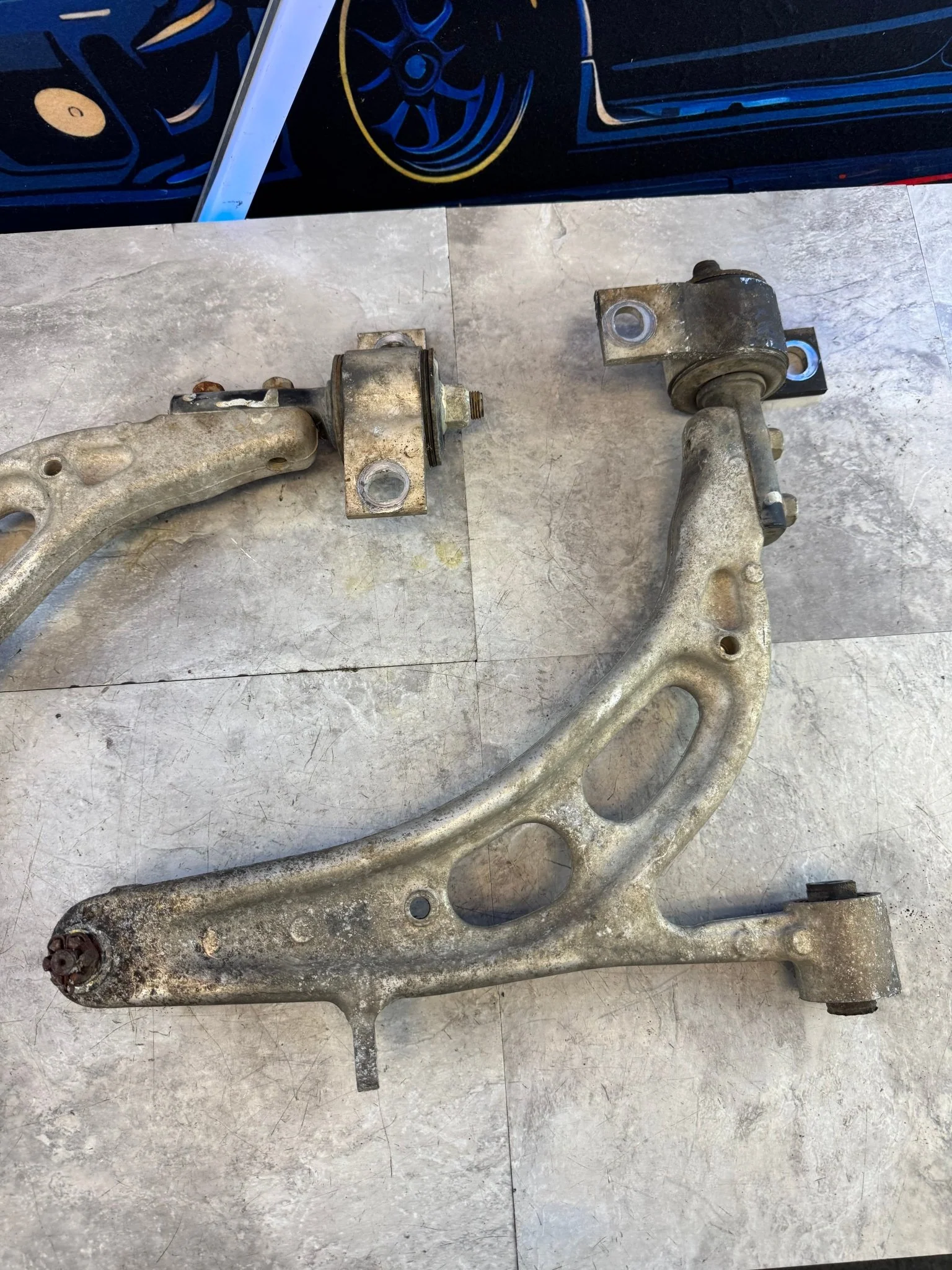 2002-2007 Subaru WRX STi Sedan Front OEM RH LH Lower Metal Control Arms K4 - Image 15