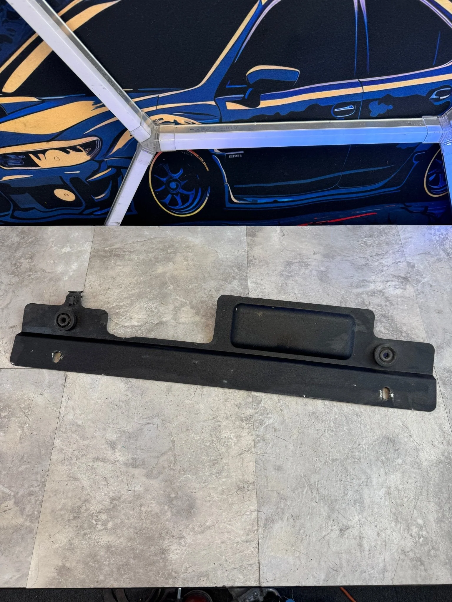 2002-2007 WRX / 2004-2007 STi GrimmSpeed Radiator Shroud With Tool Tray Black / K2 - Image 5