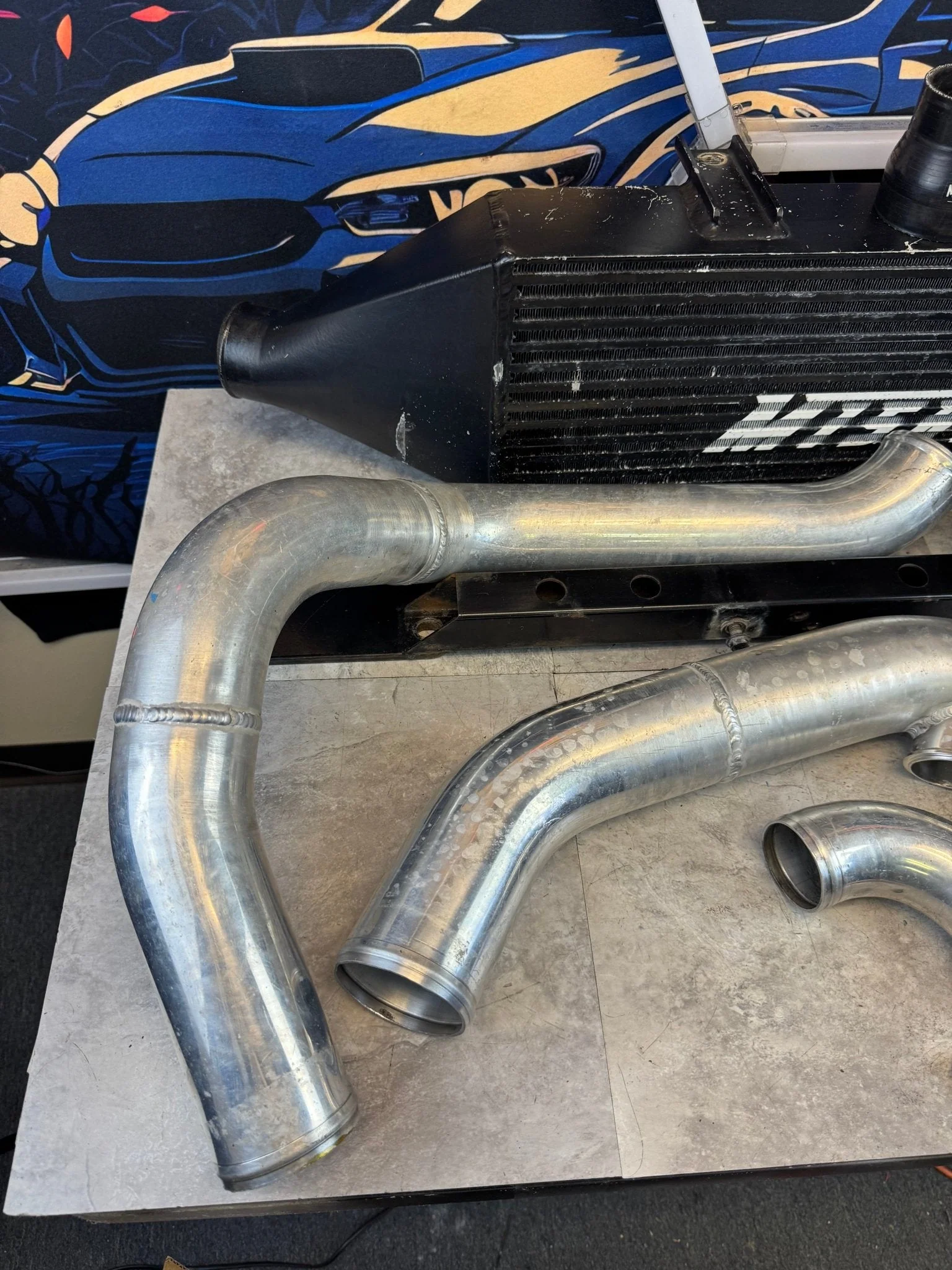 2002-2007 WRX / 2004-2007 STi Mishimoto Front Mount Intercooler Kit With Speed Density For Rotated Turbo 3.5" Core / O5 - Image 11