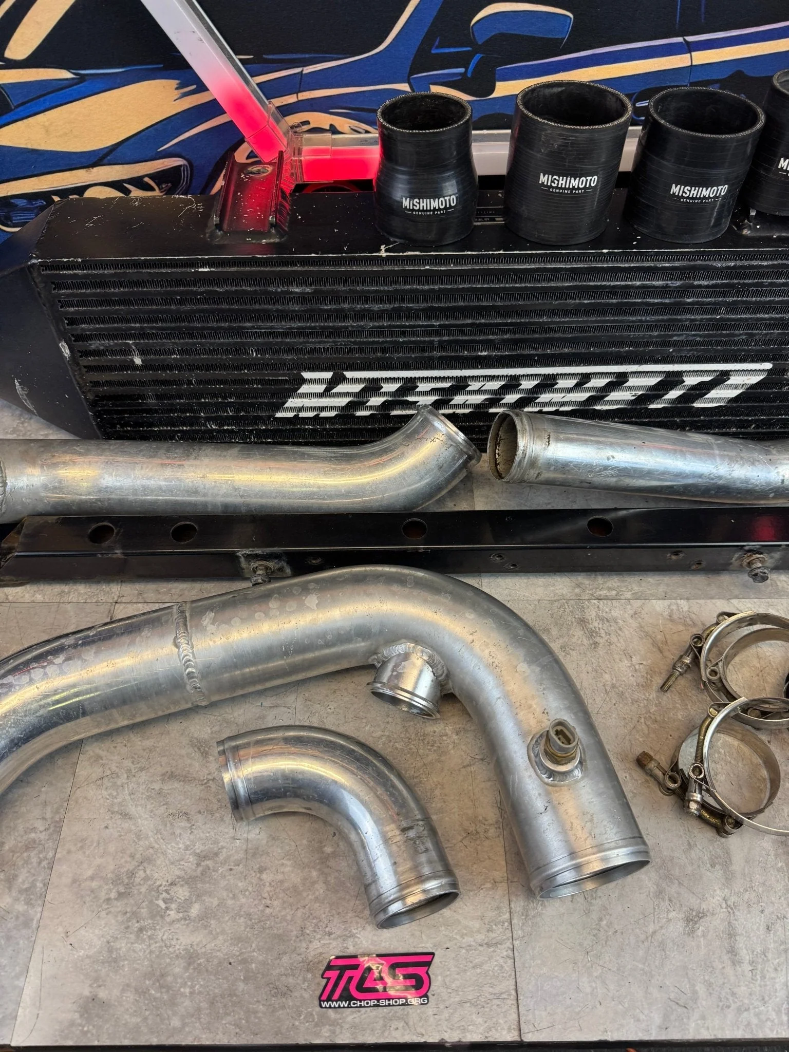 2002-2007 WRX / 2004-2007 STi Mishimoto Front Mount Intercooler Kit With Speed Density For Rotated Turbo 3.5" Core / O5 - Image 12