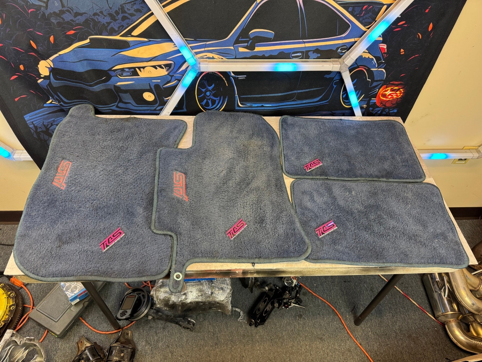 2002-2007 WRX 2004-2007 Subaru STi OEM STi Blue Floor Mats