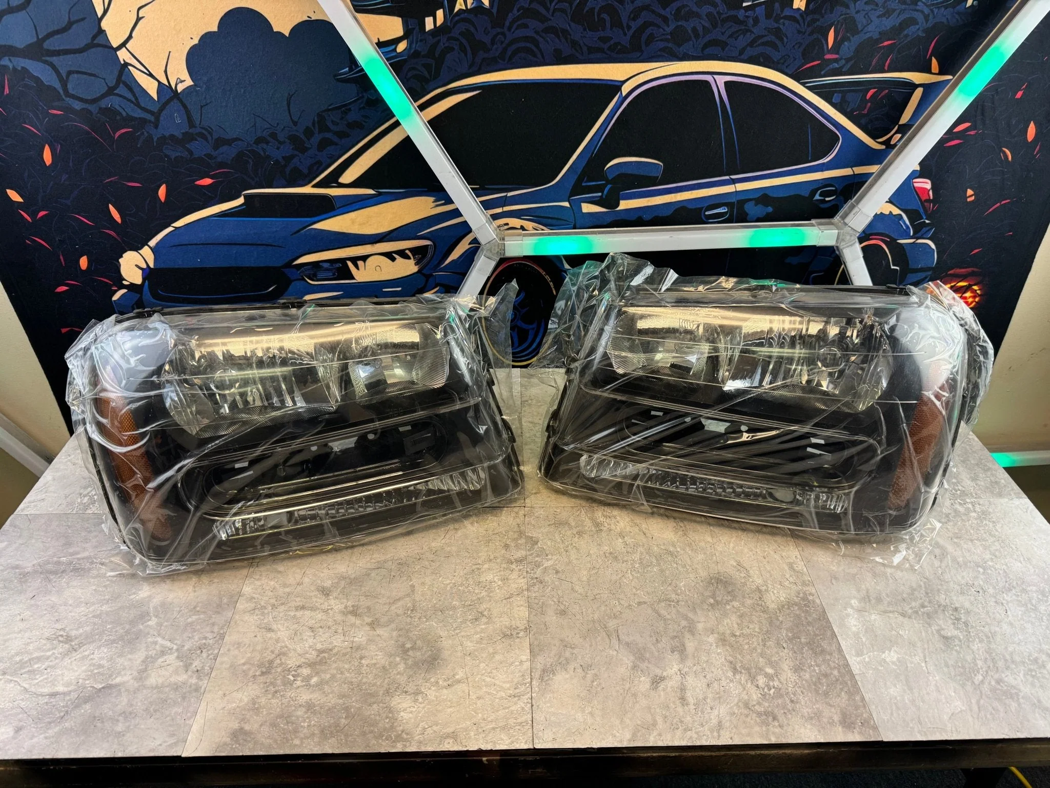2002-2009 Chevrolet Trailblazer Brand New Aftermarket Headlight Assembly Pair Kit B2
