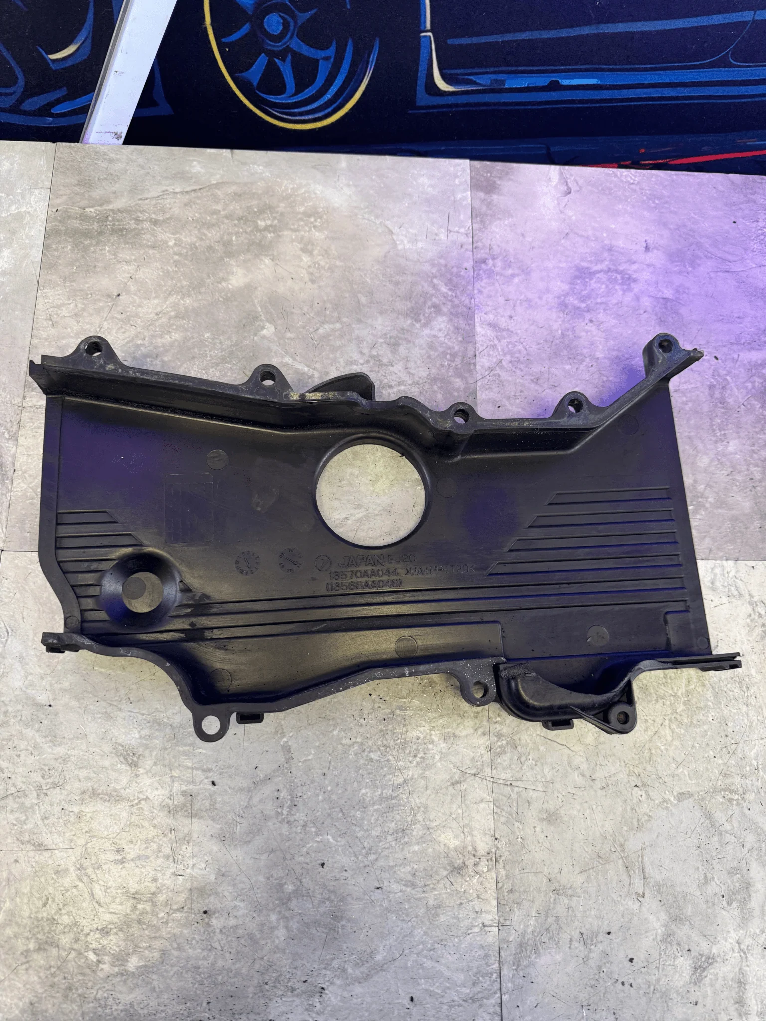 2002-2014 Subaru Center Engine Timing OEM Cover Front Cover Belt Y5 - Image 4