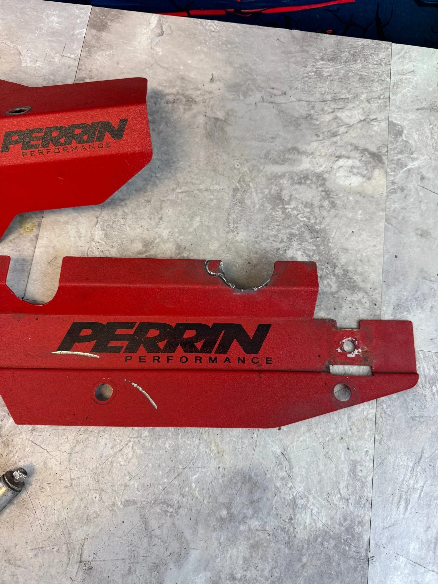 2002-2014 Subaru WRX 2004-2021 Subaru STi Perrin Radiator And Alternator Cover Shroud Red K2 - Image 2