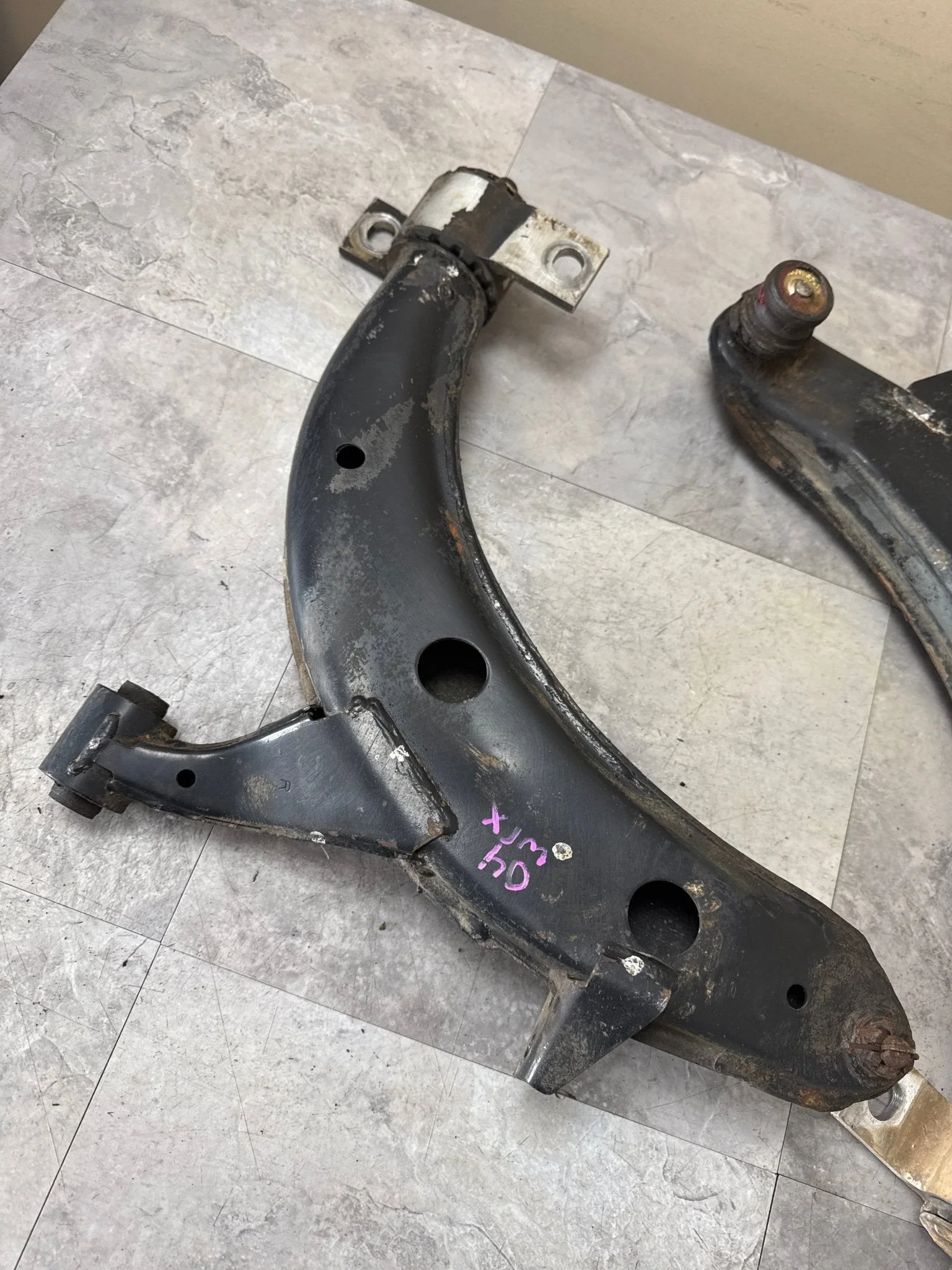 2002-2007 Subaru WRX Sedan Front OEM RH LH Lower Metal Control Arms K4 - Image 2