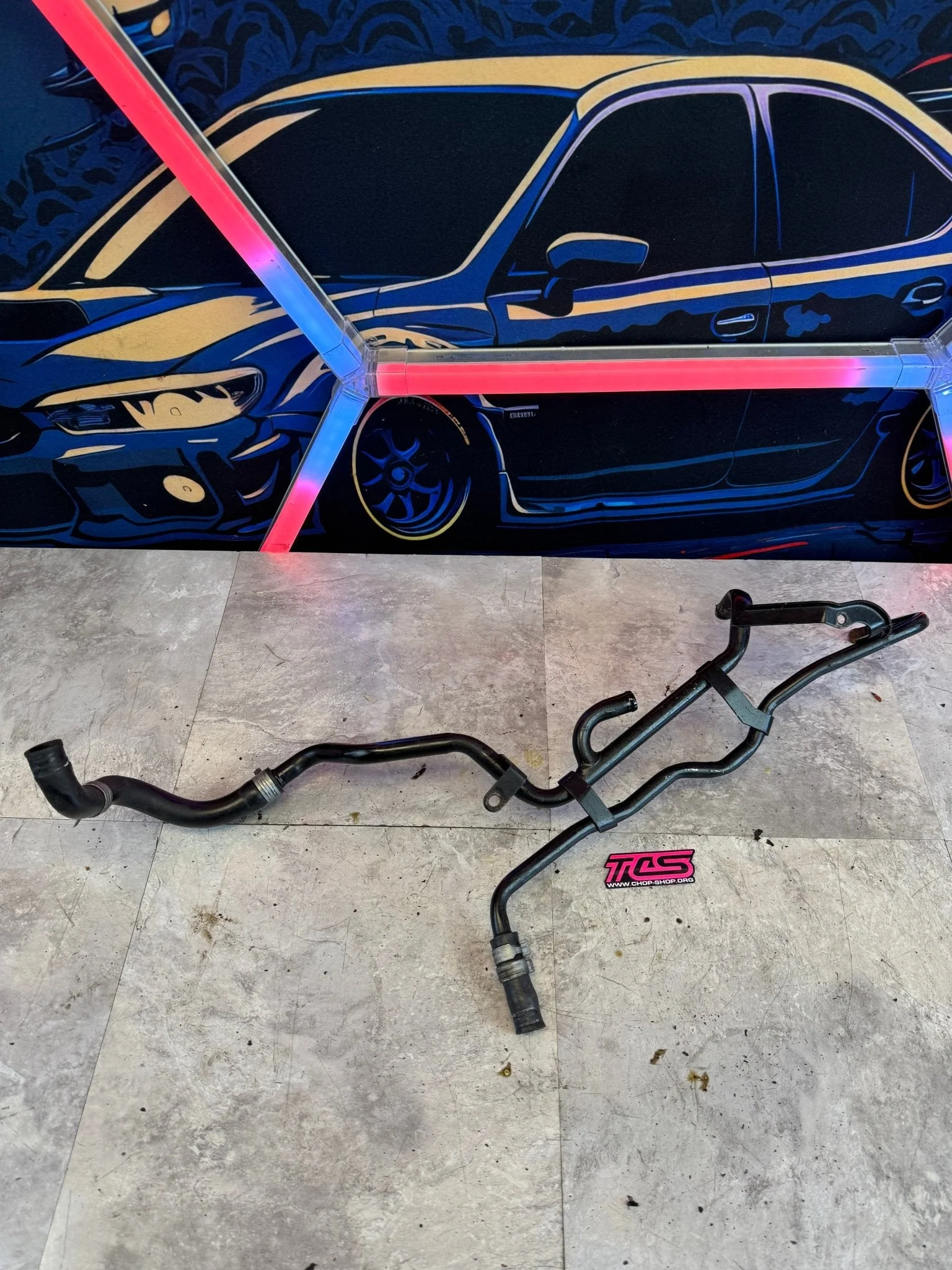 2004-2005 Subaru STi OEM Engine Coolant Hard Lines / R2 - Image 5