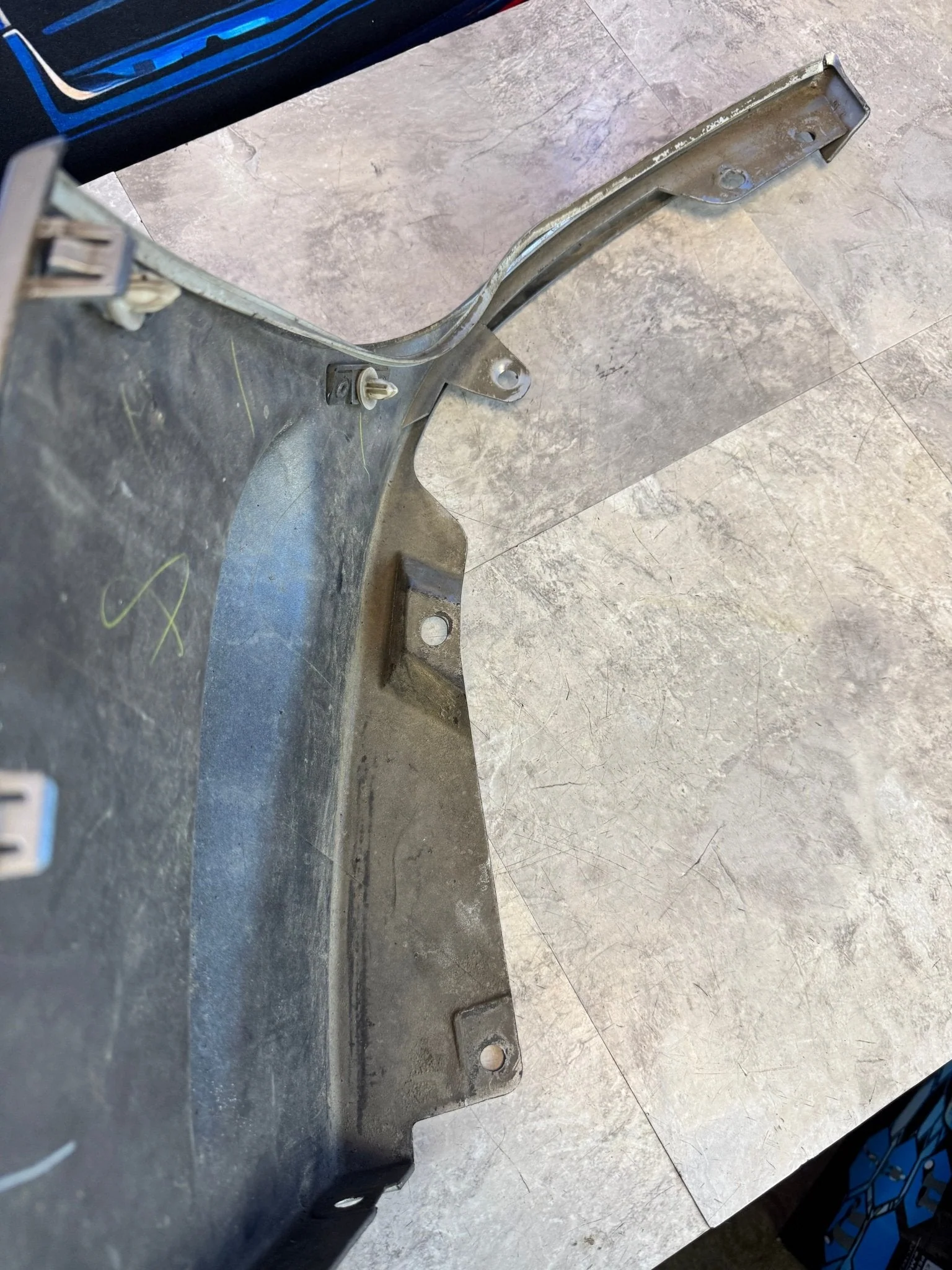 2004-2005 Subaru WRX STi OEM PSM Driver Side Bumper Splitter Trim E2 - Image 5