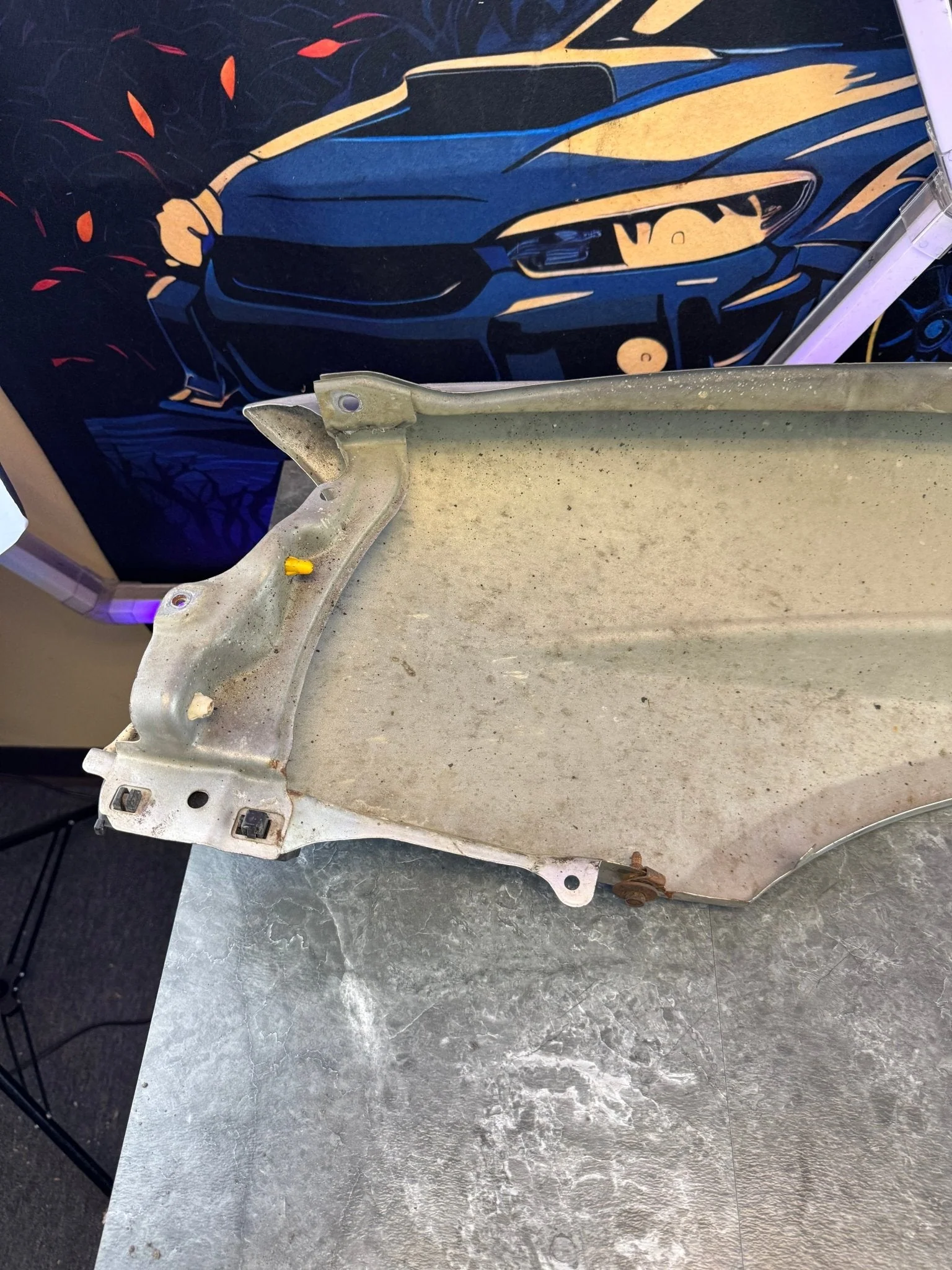 2004-2005 Subaru WRX STi PSM Platinum Silver Metallic OEM Passenger Side Fender - Image 15