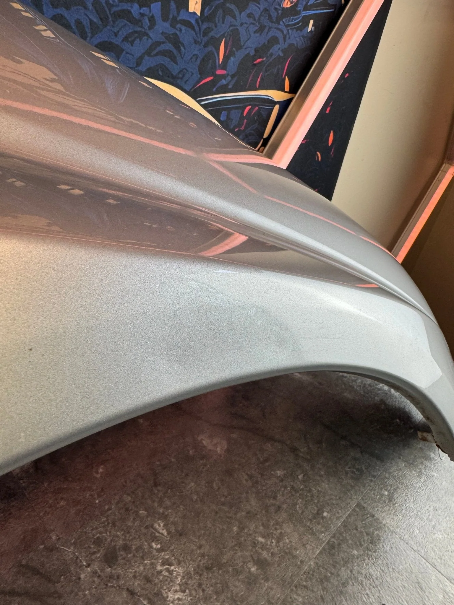 2004-2005 Subaru WRX STi PSM Platinum Silver Metallic OEM Passenger Side Fender - Image 7