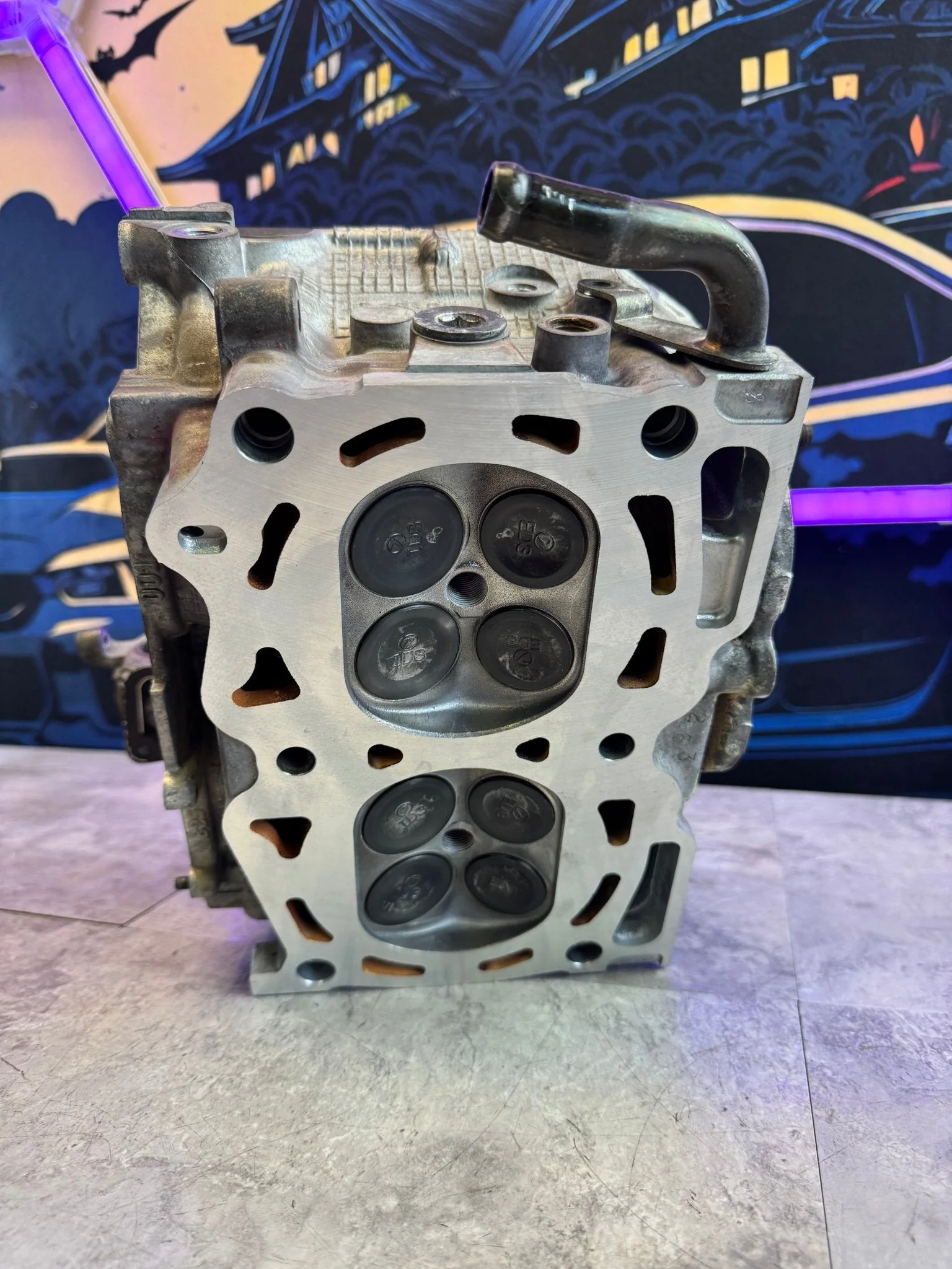 2004-2006 Subaru STi WRX Legacy Forester B25 Cylinder Heads Single AVCS Savcs Ej255 GT XT (2) O4 - Image 11