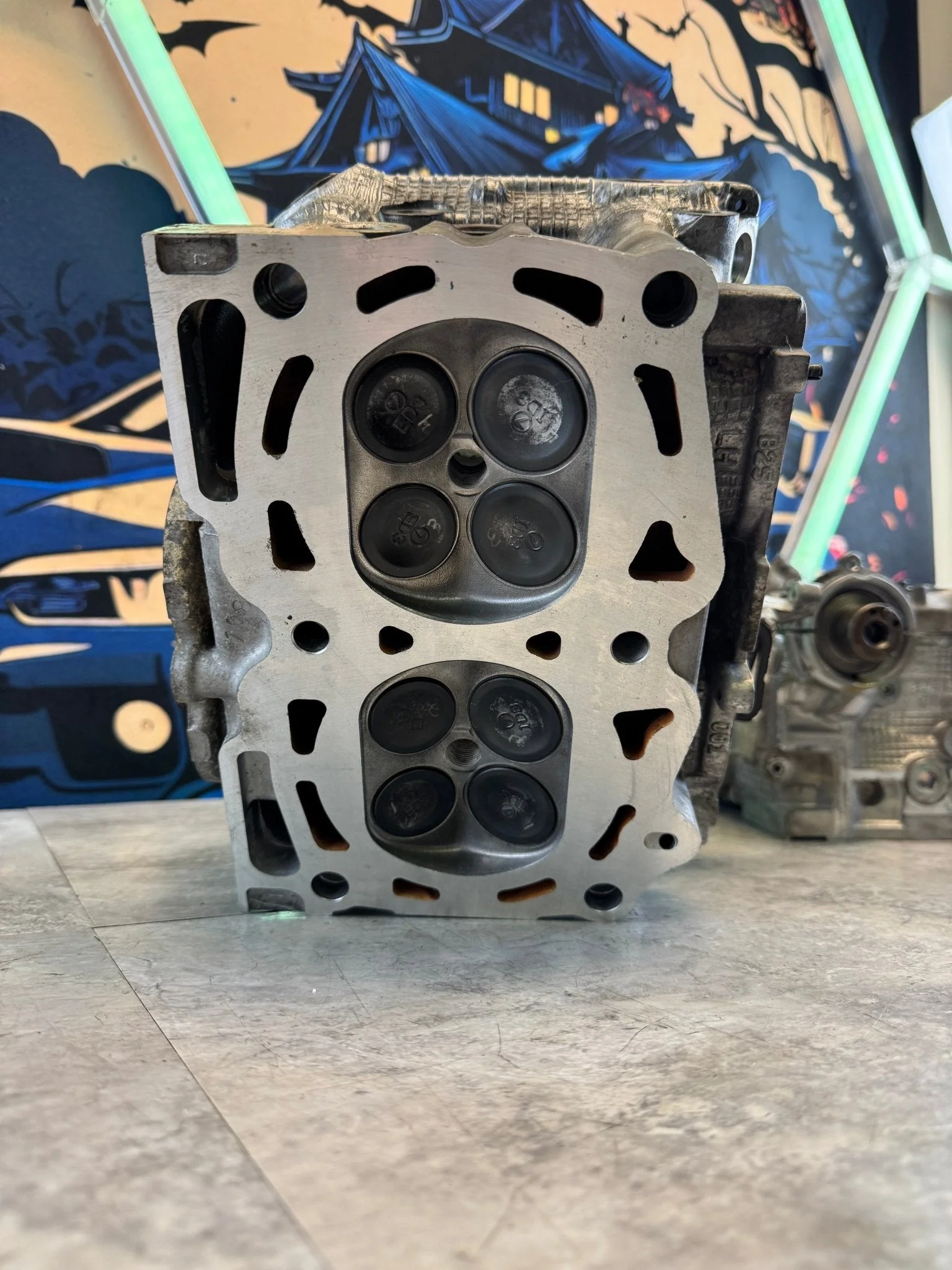 2004-2006 Subaru STi WRX Legacy Forester B25 Cylinder Heads Single AVCS Savcs Ej255 GT XT (2) O4 - Image 9