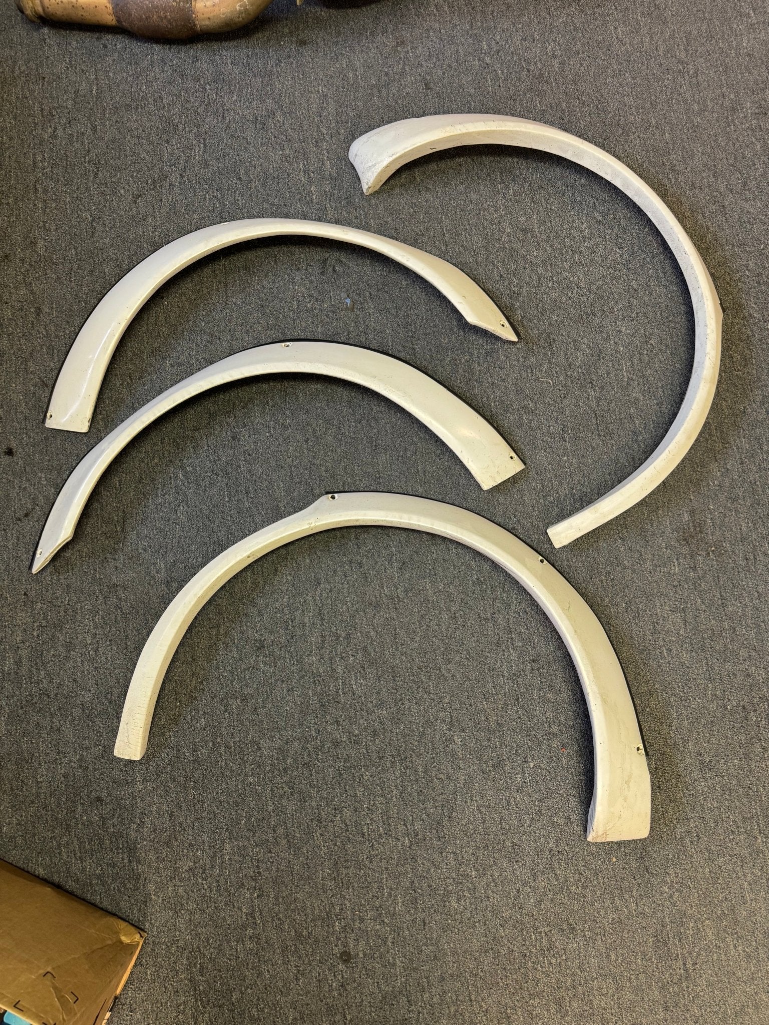 2004-2007 Subaru WRX STi Alpine White Karlton Fender Flares With Hardware P5