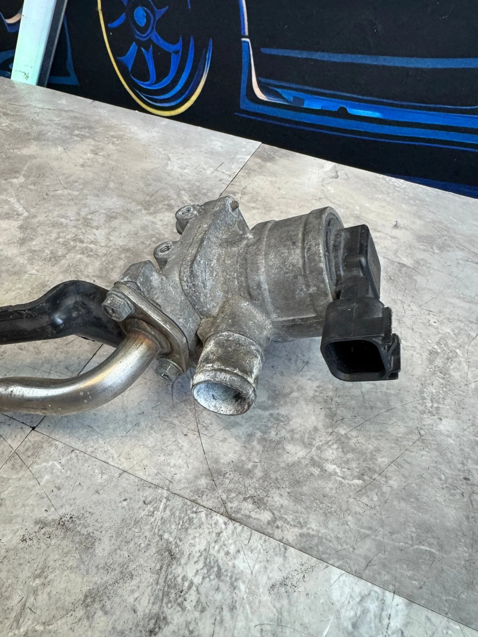 2004-2007 Subaru WRX STi OEM EGR Pump Secondary Air Pump With Tube And Bracket / G1 - Image 2