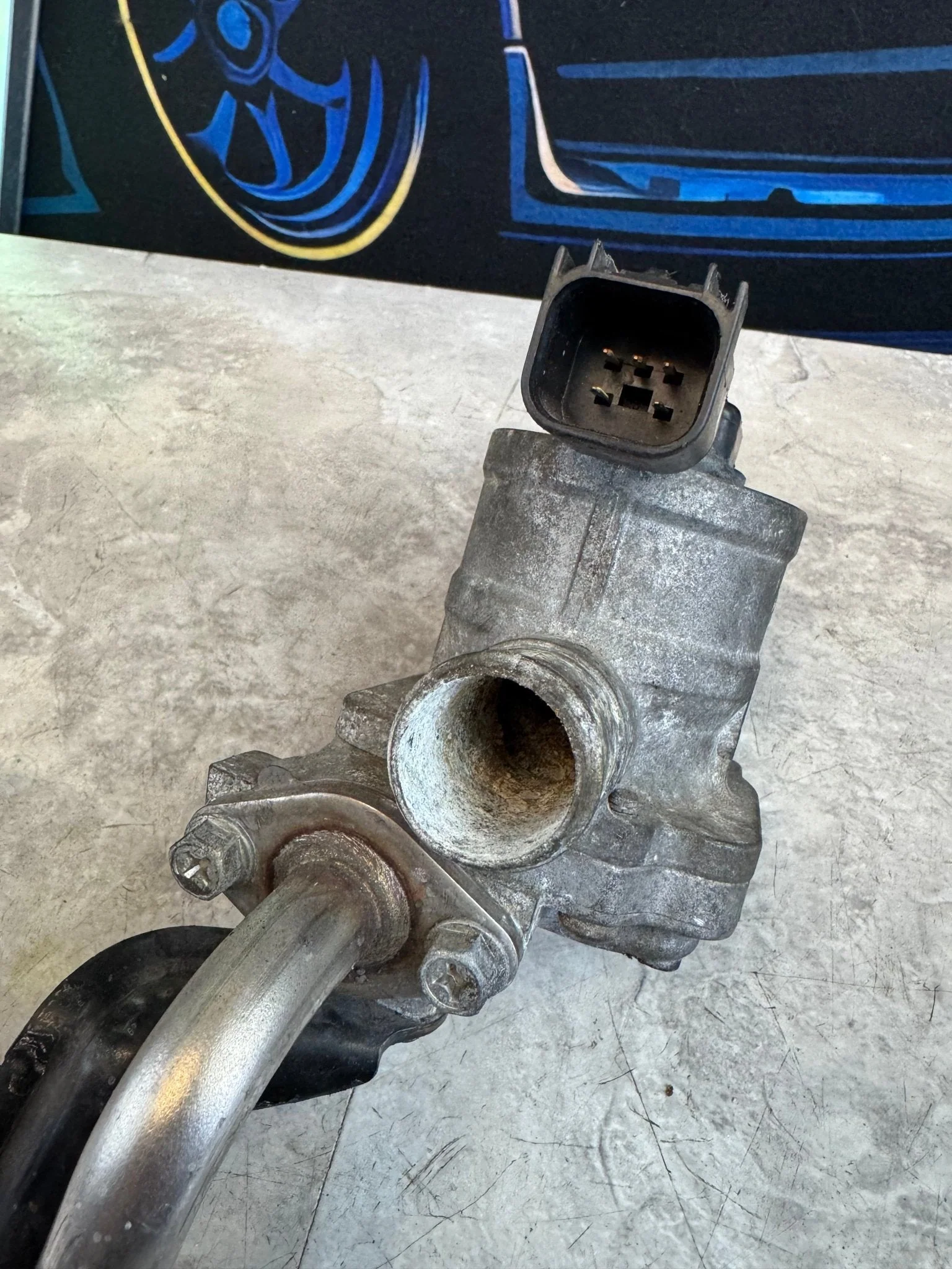 2004-2007 Subaru WRX STi OEM EGR Pump Secondary Air Pump With Tube And Bracket / G1 - Image 3
