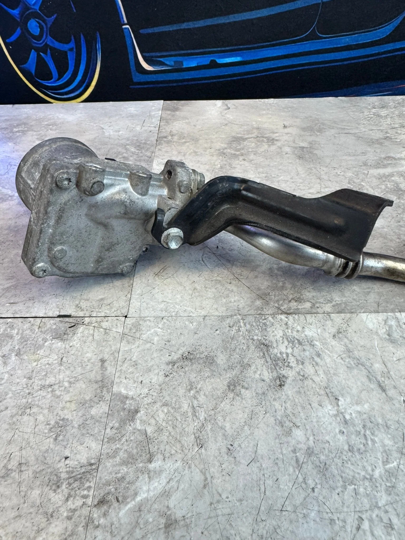 2004-2007 Subaru WRX STi OEM EGR Pump Secondary Air Pump With Tube And Bracket / G1 - Image 5
