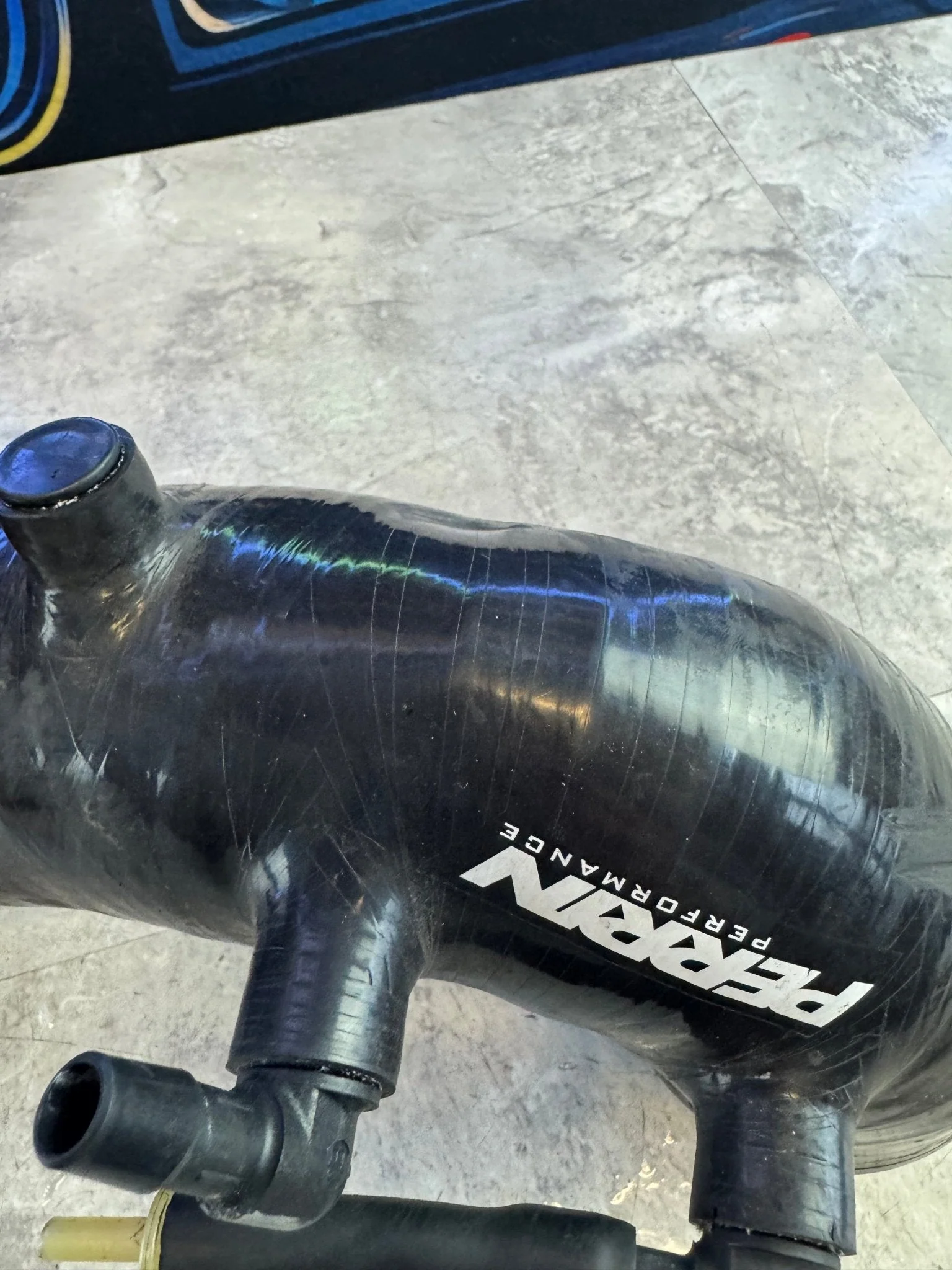 2004-2021 Subaru STi Perrin Silicone Turbo Inlet Black N3 - Image 5