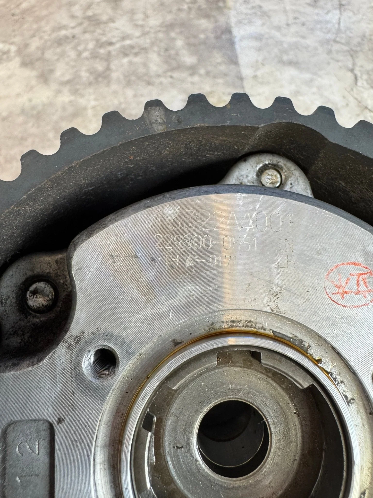 2004-2021 Subaru WRX STi Left OEM LH Intake Cam Gear / Y5 - Image 2