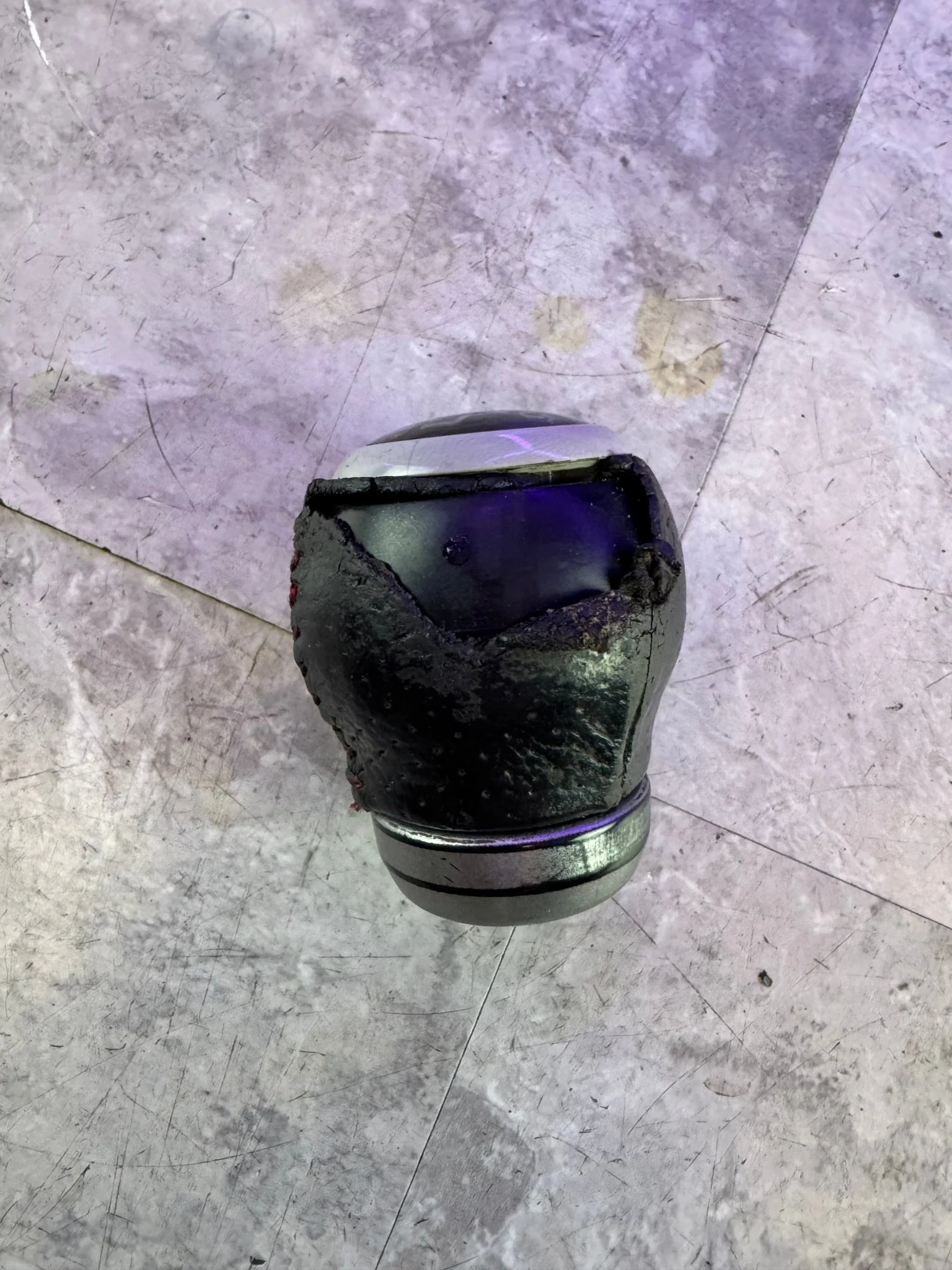 2004-2021 Subaru WRX STi OEM Shift Knob 6MT Manual Transmission Rough Shape N2 - Image 2