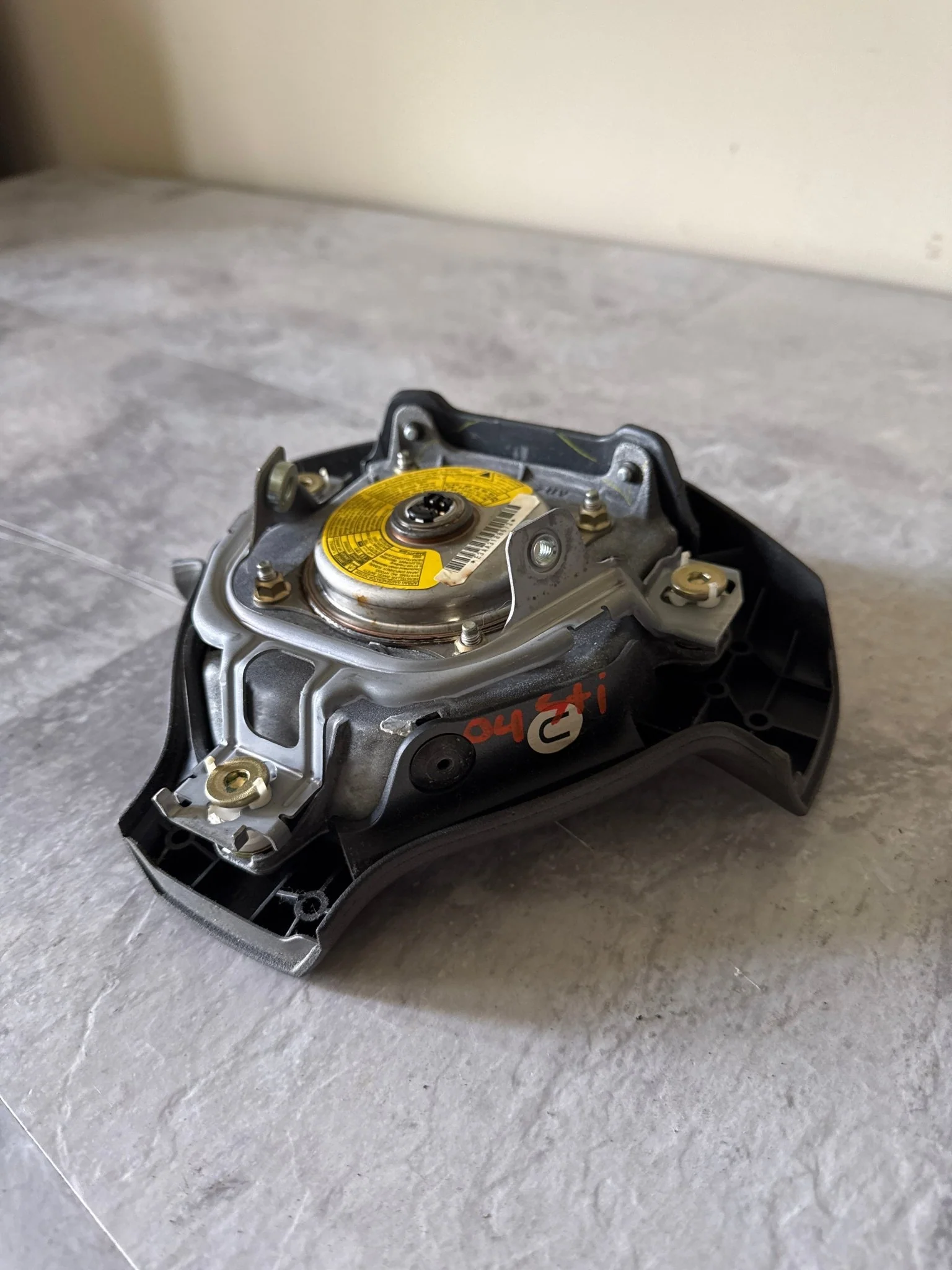 2004 Subaru Impreza WRX STi Driver Steering Wheel Air Bag SRS Front 04 H3 - Image 3
