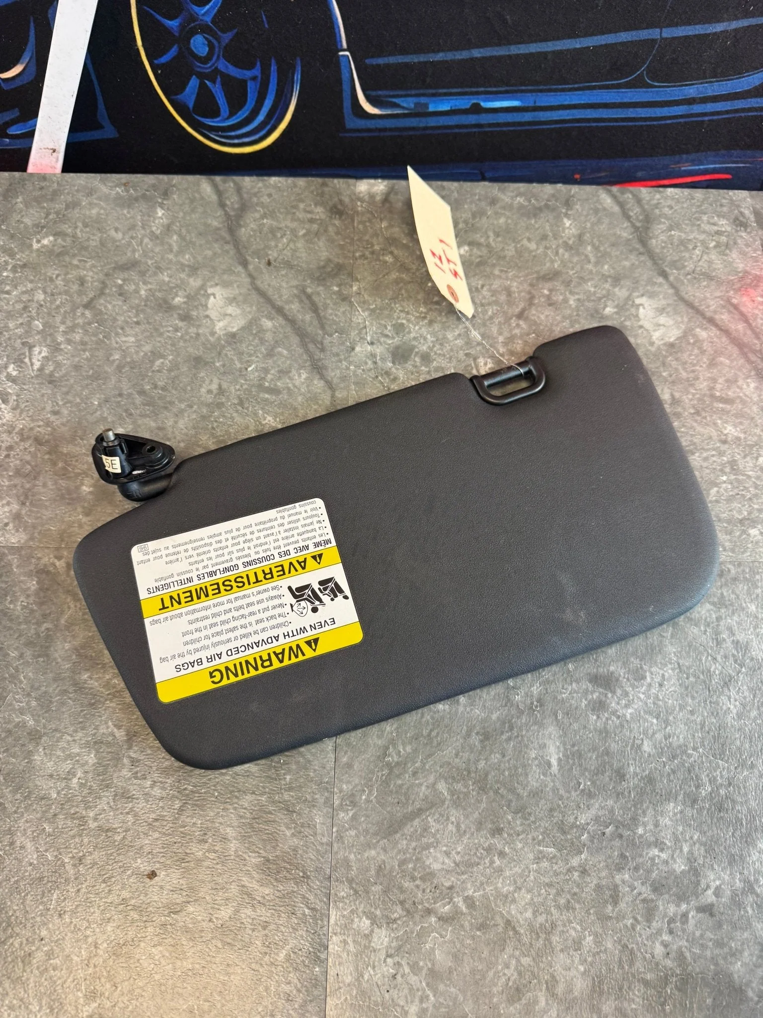 2008-2012 Subaru Impreza WRX STi OEM SUN Visor Shade Passenger SIDE RH LHD J2 - Image 3